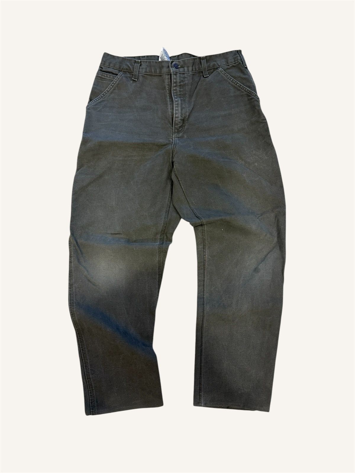 Carhartt Carhartt Single Knee Canvas Pants (Olive) Size US 34 / EU 50 - 1 Thumbnail
