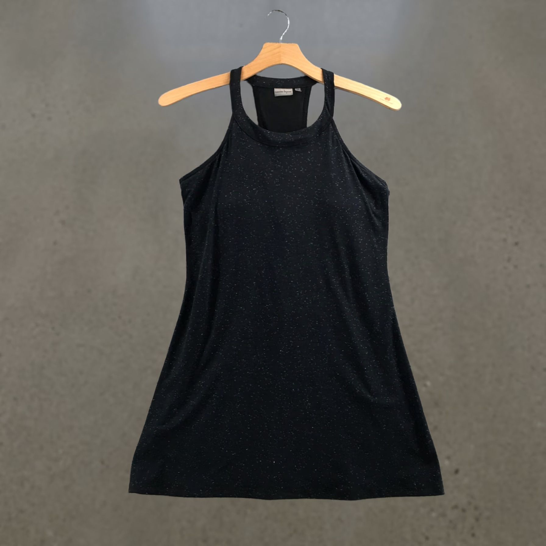 Nanette Lepore Nanette Lepore Tank Dress Women L Black Speckled Sleeveless Racerback Casual Size L / US 10 / IT 46 - 1 Thumbnail