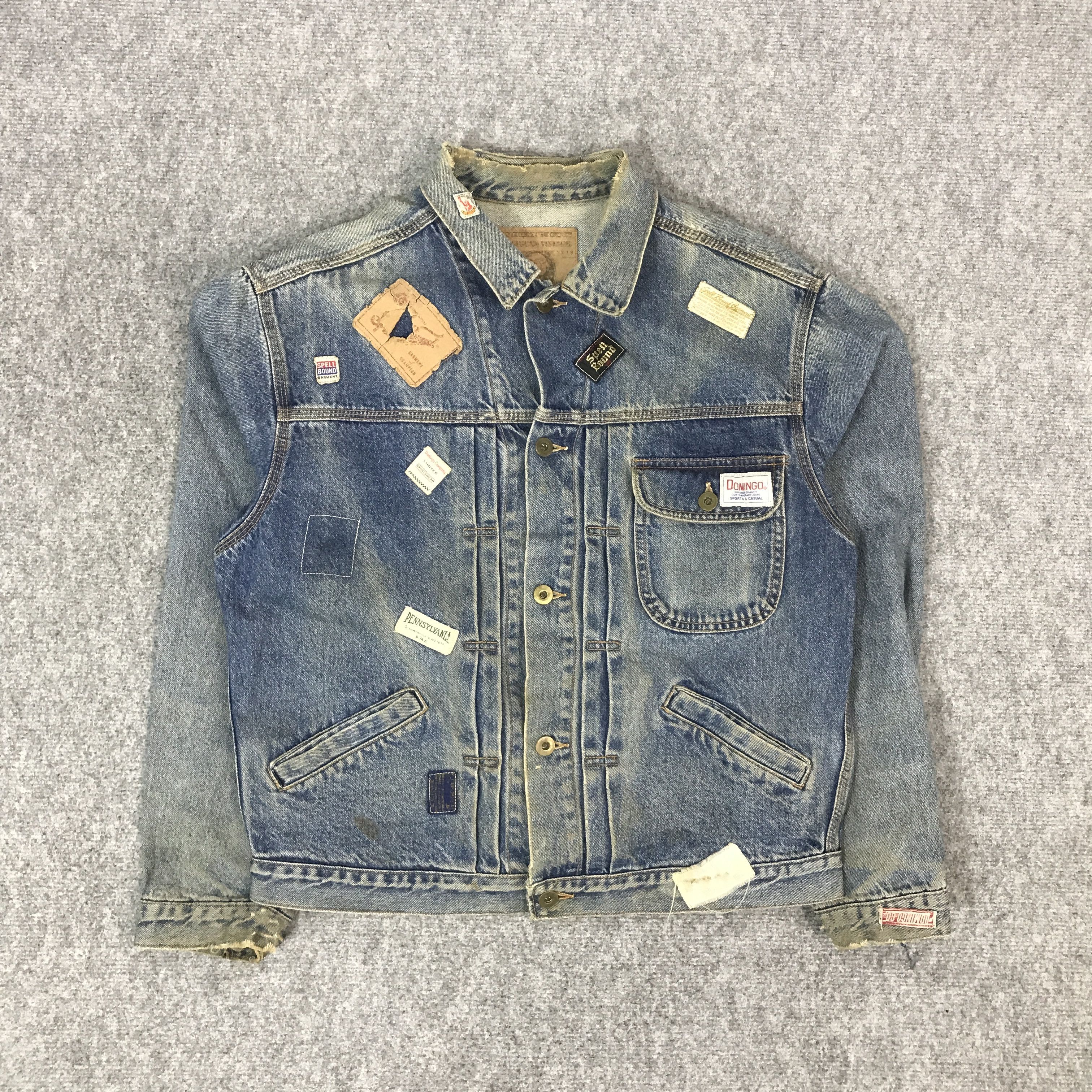 Spellbound VINTAGE SPELL BOUND DISTRESSED STYLE DENIM JEANS JACKET Size US L / EU 52-54 / 3 - 1 Thumbnail
