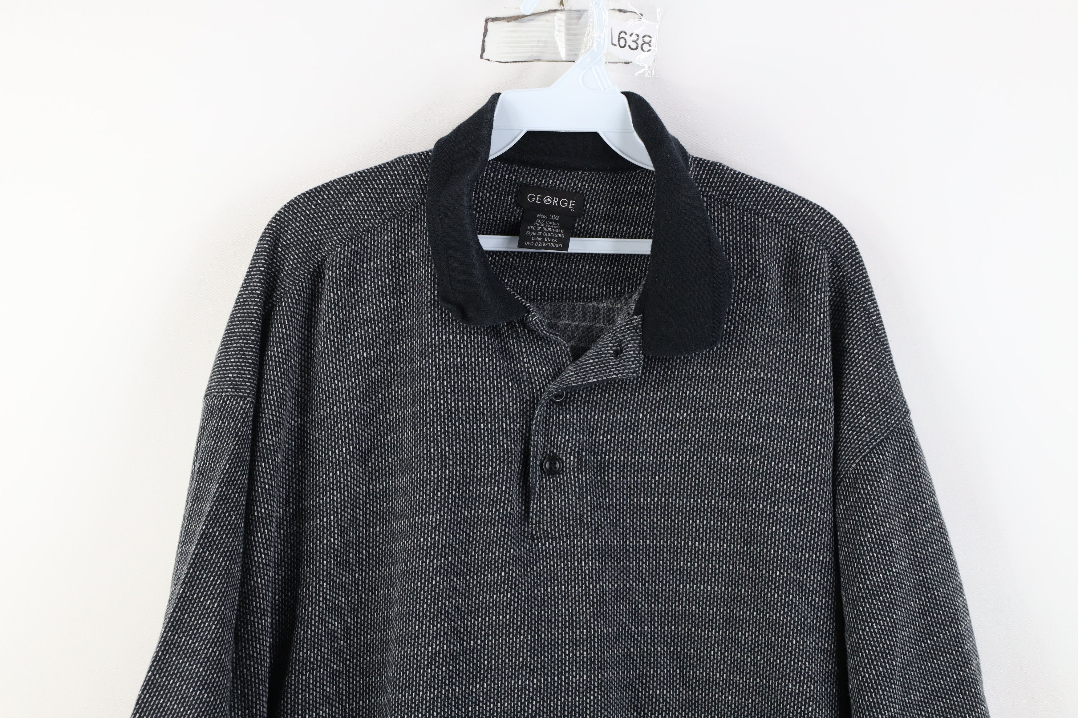 Vintage Vintage 90s Streetwear Striped Knit Collared Golf Polo Shirt Size US XXL / EU 58 / 5 - 2 Thumbnail