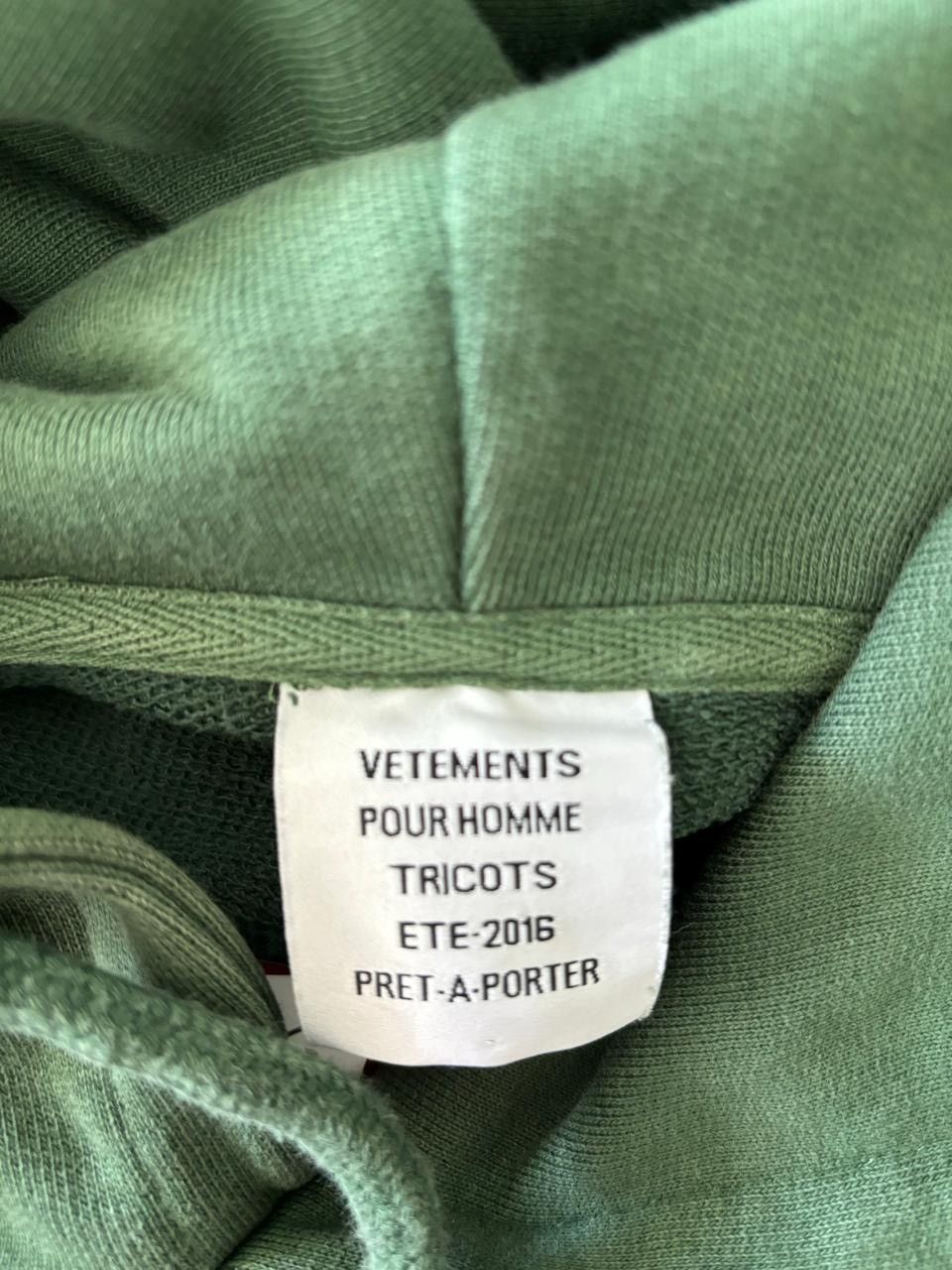 Vetements SS16 Vetements Cotton Green Polizei Hoodie Size US M / EU 48-50 / 2 - 6 Thumbnail