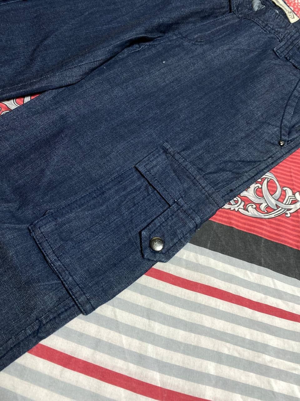 Japanese Brand Crazy Crash Dirty Baggy Faded Jean Japan Avant Garde Style Size US 29 - 7 Thumbnail