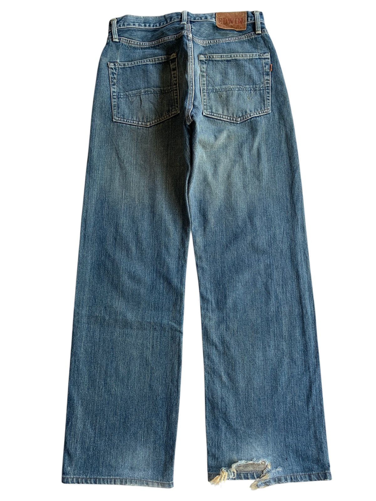 Edwin × Kapital × Vintage VINTAGE EDWIN 505 SELVEDGE RUSTY DISTRESSED DENIM Size US 30 / EU 46 - 3 Thumbnail