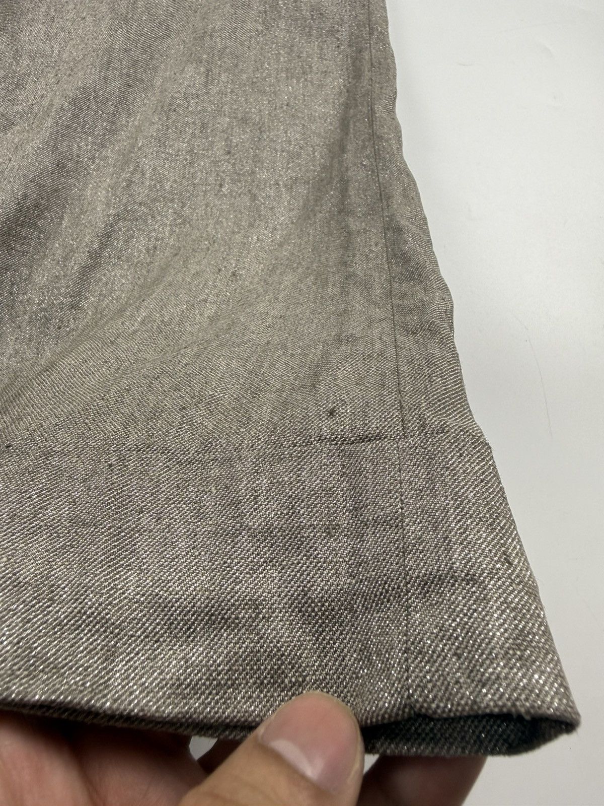 Brunello Cucinelli Brunello Cucinelli S/S’24 Sparkling Linen Flared Trouser Size 28" / US 6 / IT 42 - 6 Thumbnail