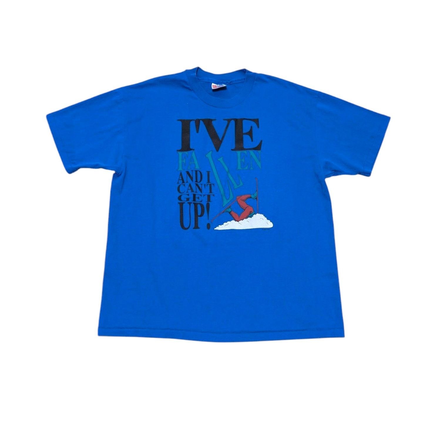Vintage Vintage Single Stitch I've Fallen And I Can't Get Up T-Shirt Size US XL / EU 56 / 4 - 1 Thumbnail