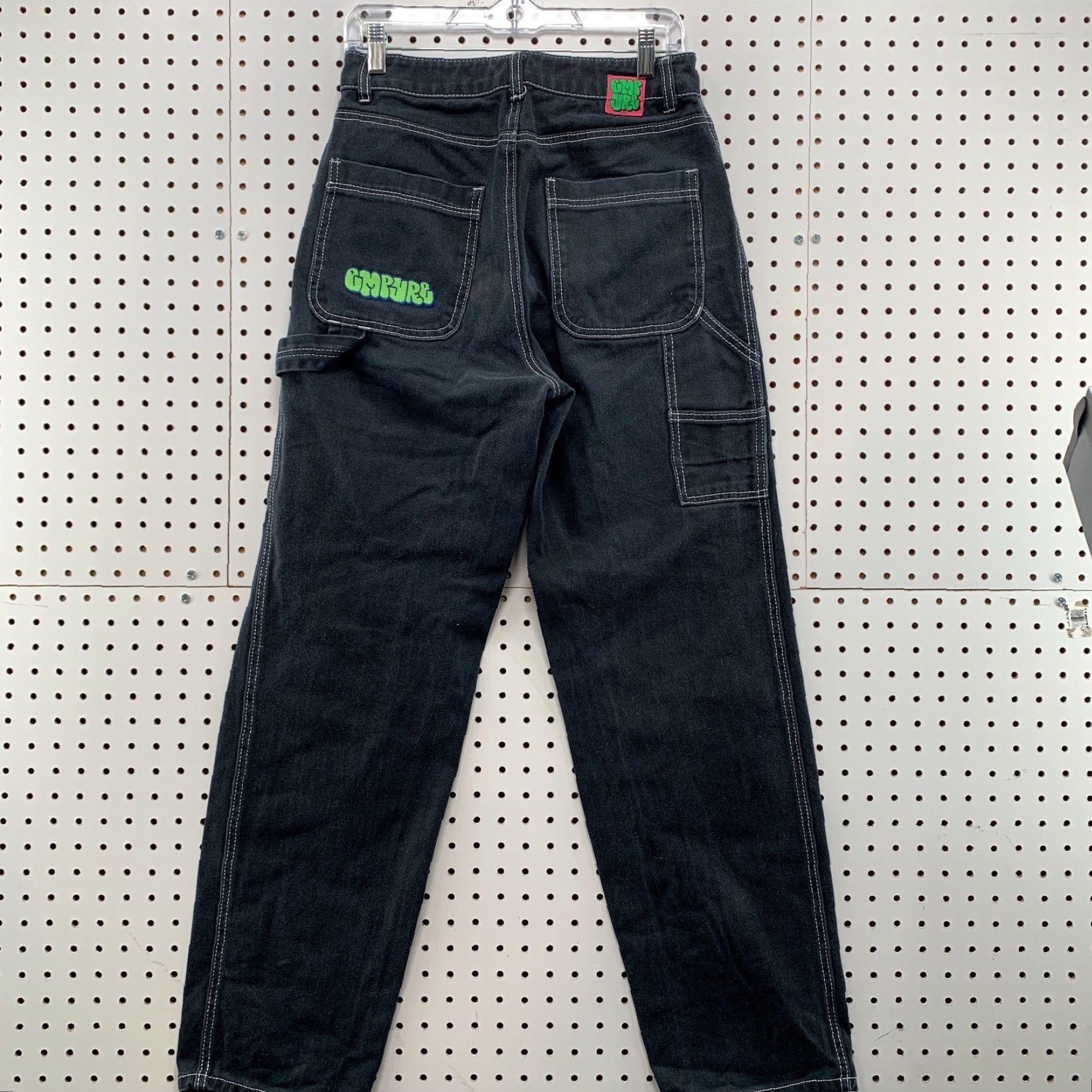Empyre Empyre Black Denim Carpenter Pants Womens Size 4 Skater Tori 28x30 Size 27" / US 4 / IT 40 - 7 Thumbnail