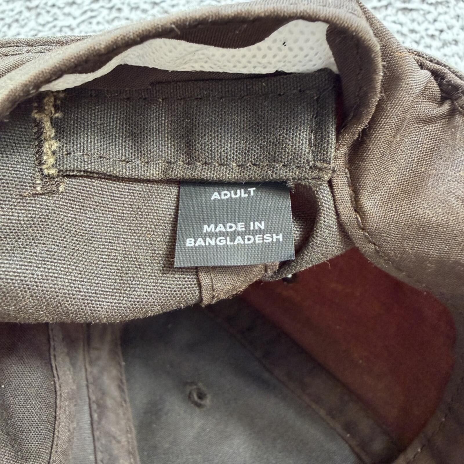 Other Outdoor Cap Waxed Cotton Hat Brown Adjustable Strapback Size ONE SIZE - 8 Thumbnail