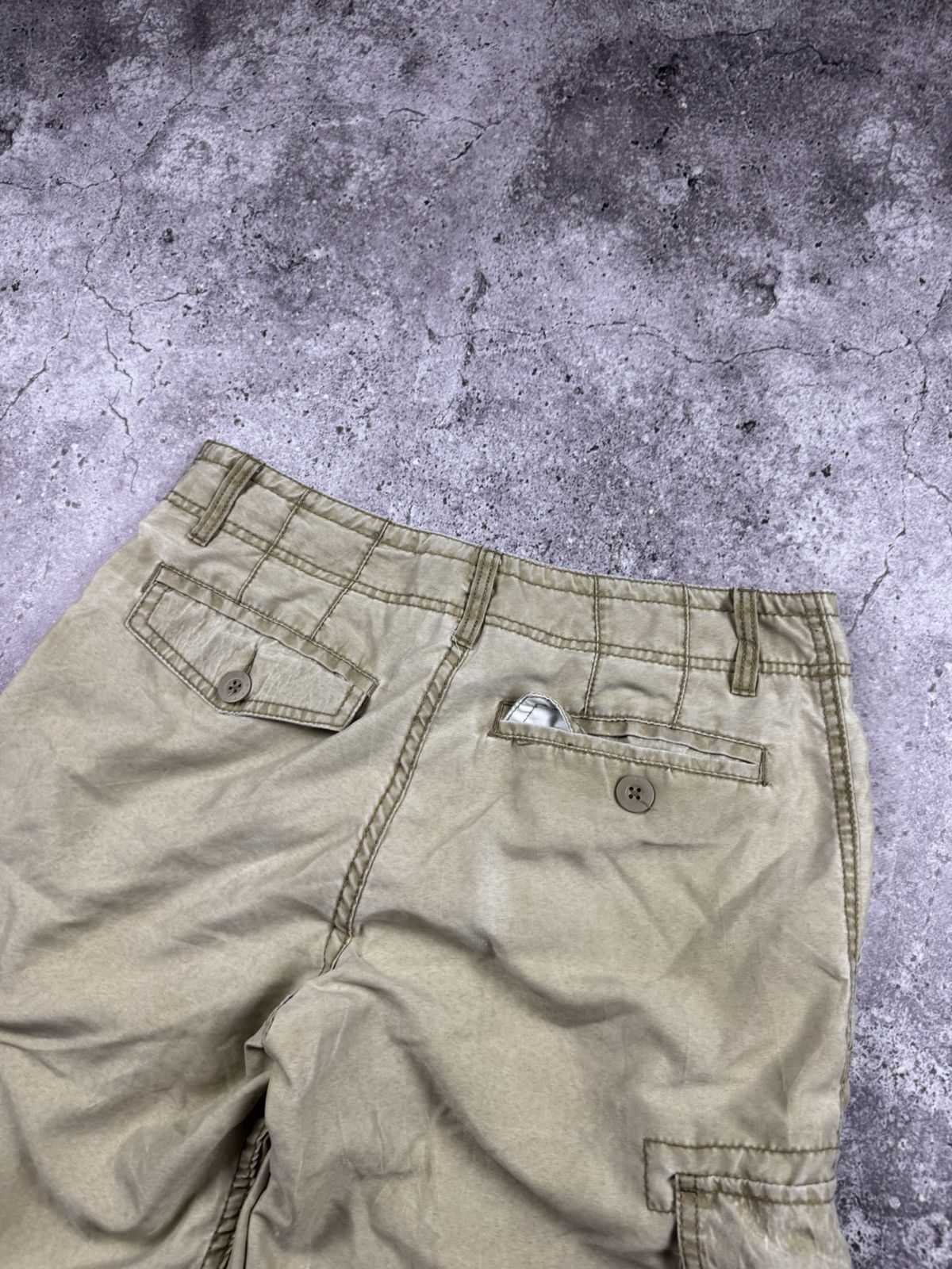 Rip Curl Vintage 00s Rip Curl Baggy Cargo Surf Shorts Y2K Surf Size US 32 / EU 48 - 8 Thumbnail