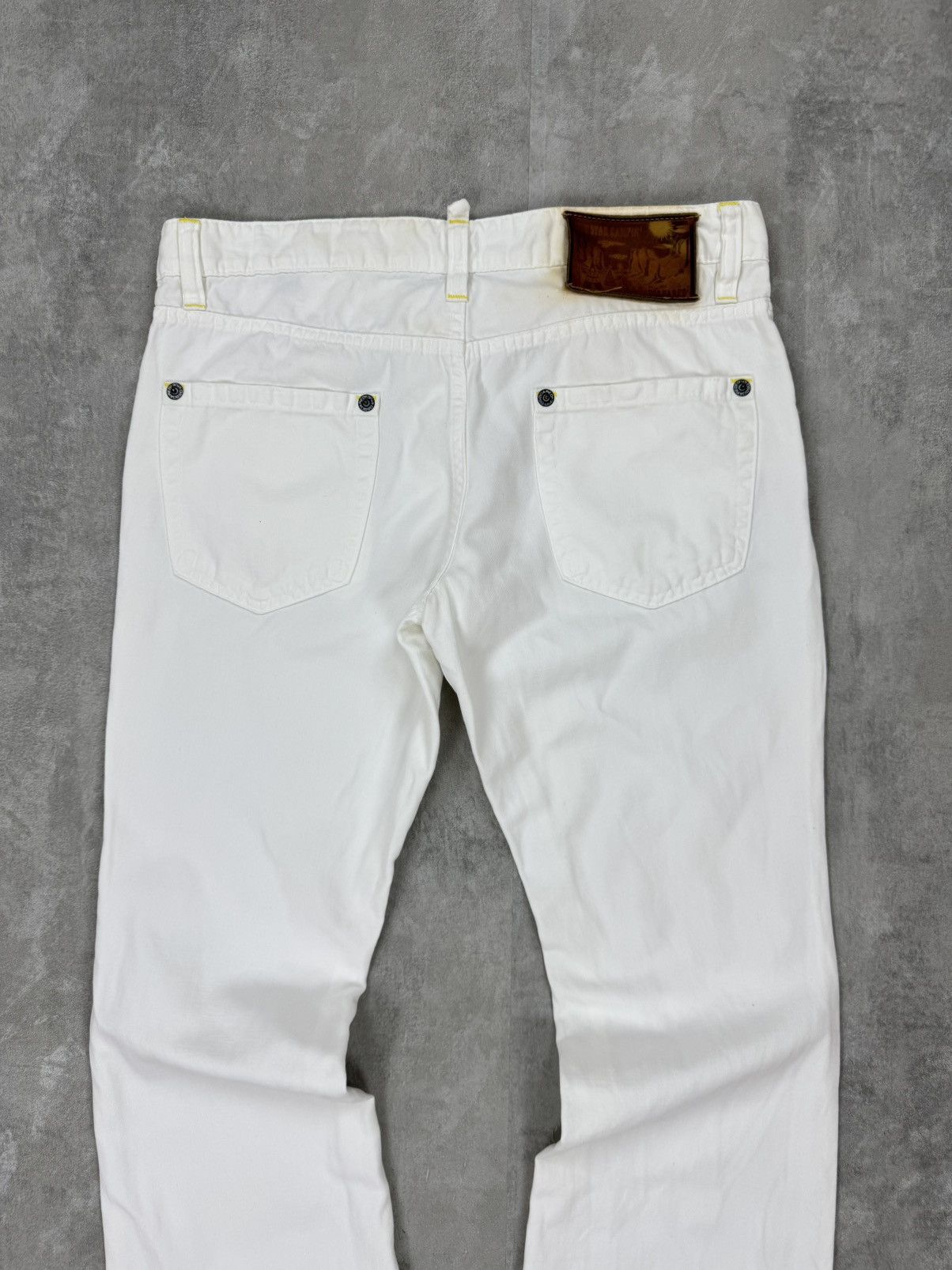 Dsquared2 Dsquared2 Big Cheif Flated White Jeans Cotton/Linen size 48 Size 30" / US 8 / IT 44 - 5 Thumbnail