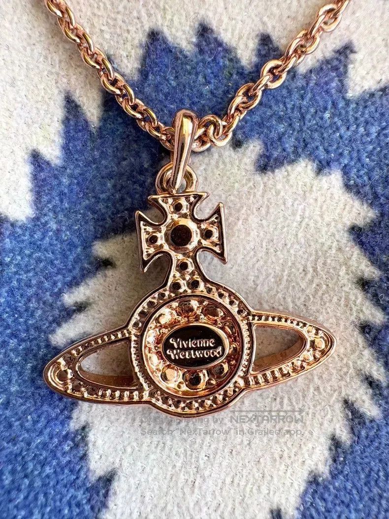Vivienne Westwood Vivienne Westwood Vintage Purple Saturn Necklace. Size ONE SIZE - 2 Thumbnail