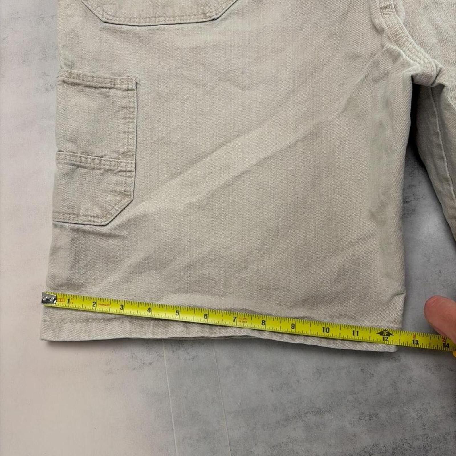 Wrangler Y2K Beige Wrangler Grunge Baggy Carpenter Skater Denim Jorts Size US 38 / EU 54 - 8 Thumbnail
