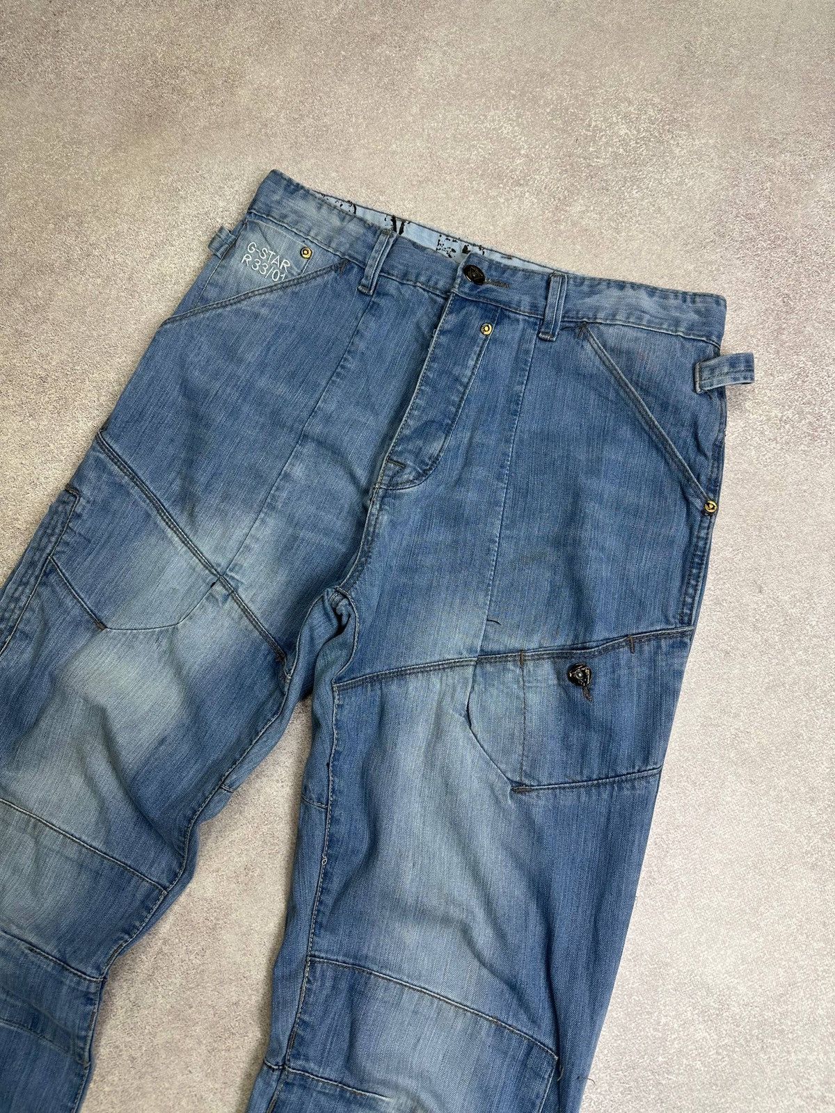 G-Star Vintage G-star Raw Baggy Grunge Y2K Flared Wide Leg Jeans 32 Size US 32 / EU 48 - 5 Thumbnail