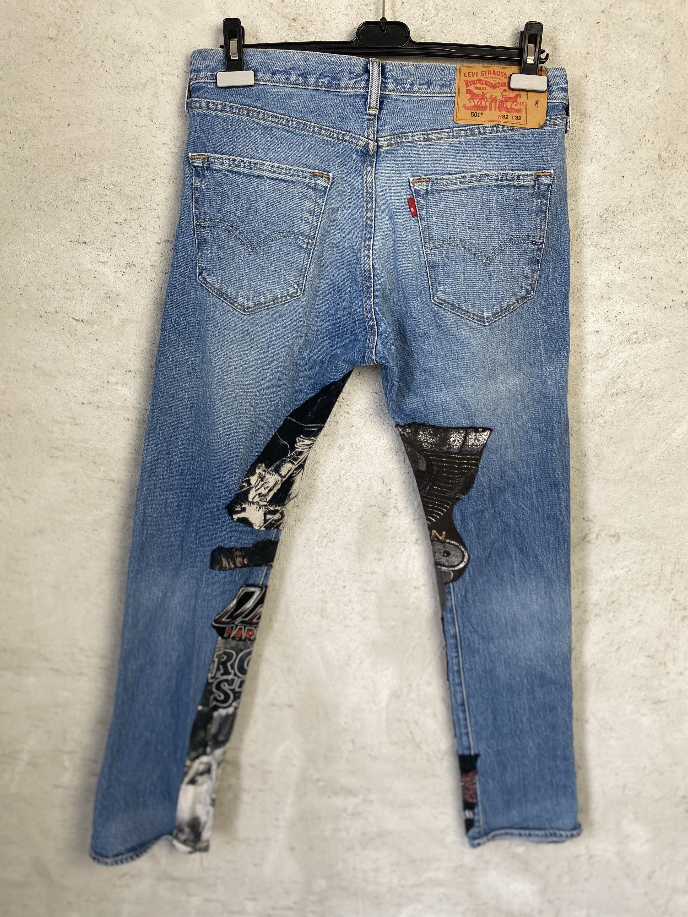 Levi's Levi's patchwork denim patches Metallica Davidson vintage Size US 32 / EU 48 - 4 Thumbnail