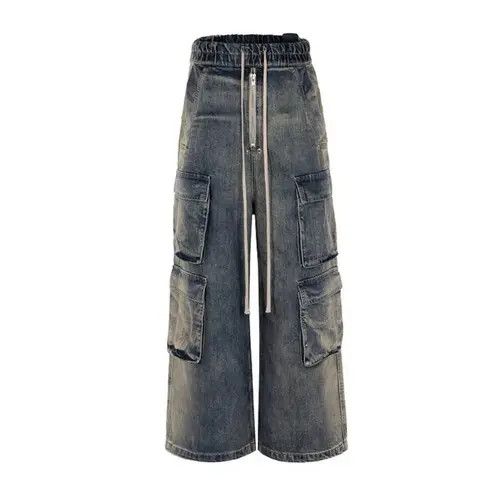 VIBE High Street Washed Gradient Heavy Duty Work Jeans Size US 34 / EU 50 - 2 Thumbnail