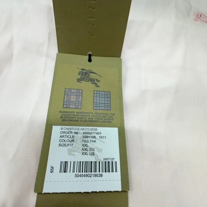 Burberry Burberry Burberry Long Sleeve Shirt in Light Pink-2507 Size US XXL / EU 58 / 5 - 3 Thumbnail