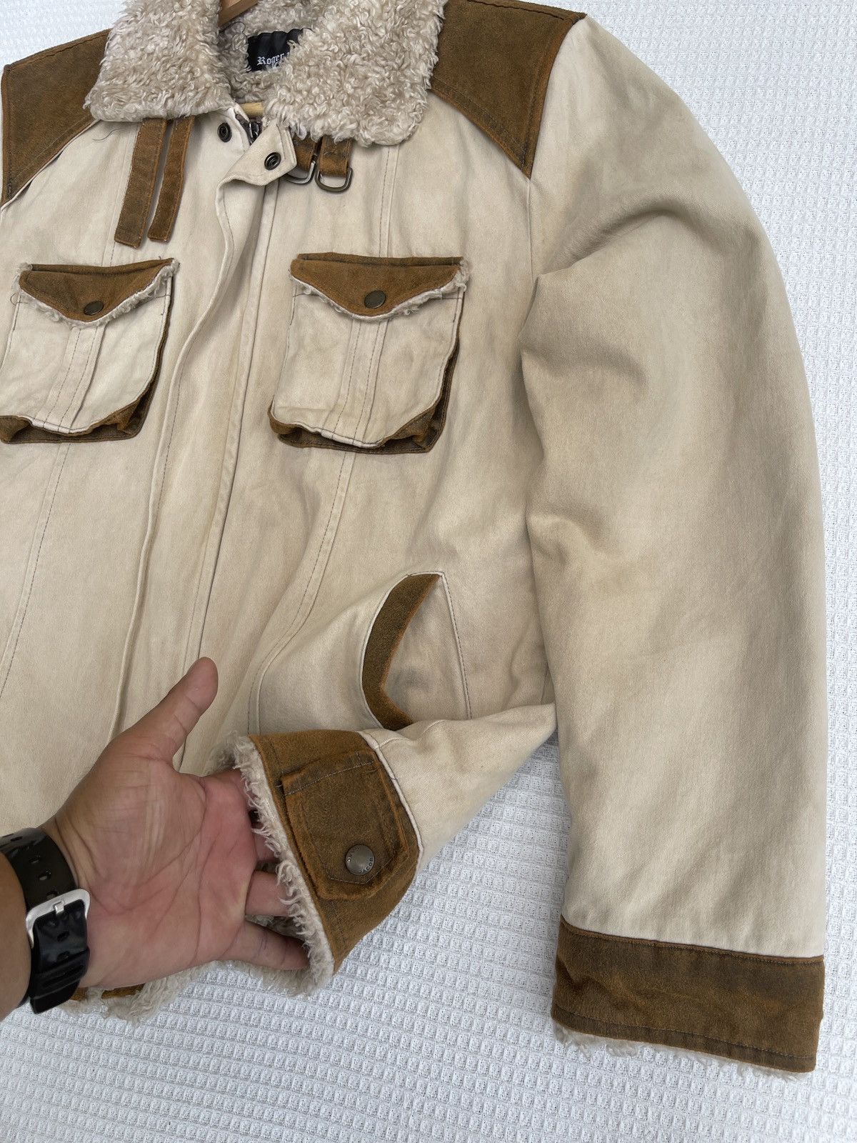 Marc Jacobs Last Drop🔥Rare🔥Marc Jacob Sherpa Leather Jacket Size US L / EU 52-54 / 3 - 17 Thumbnail