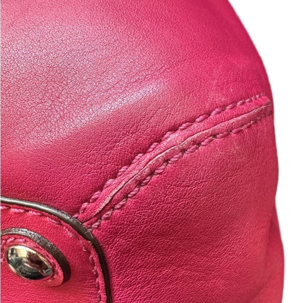 Coach Coach Hampton SoHo Leather Tote Raspberry Pink Satchel EUC Size ONE SIZE - 9 Thumbnail