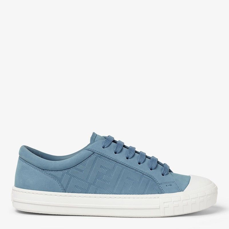 スニーカー Fendi Domino Sneaker In Light Blue Nabuck Fendi Fendi Domino Sneaker In Light Blue Nabuck | Grailed