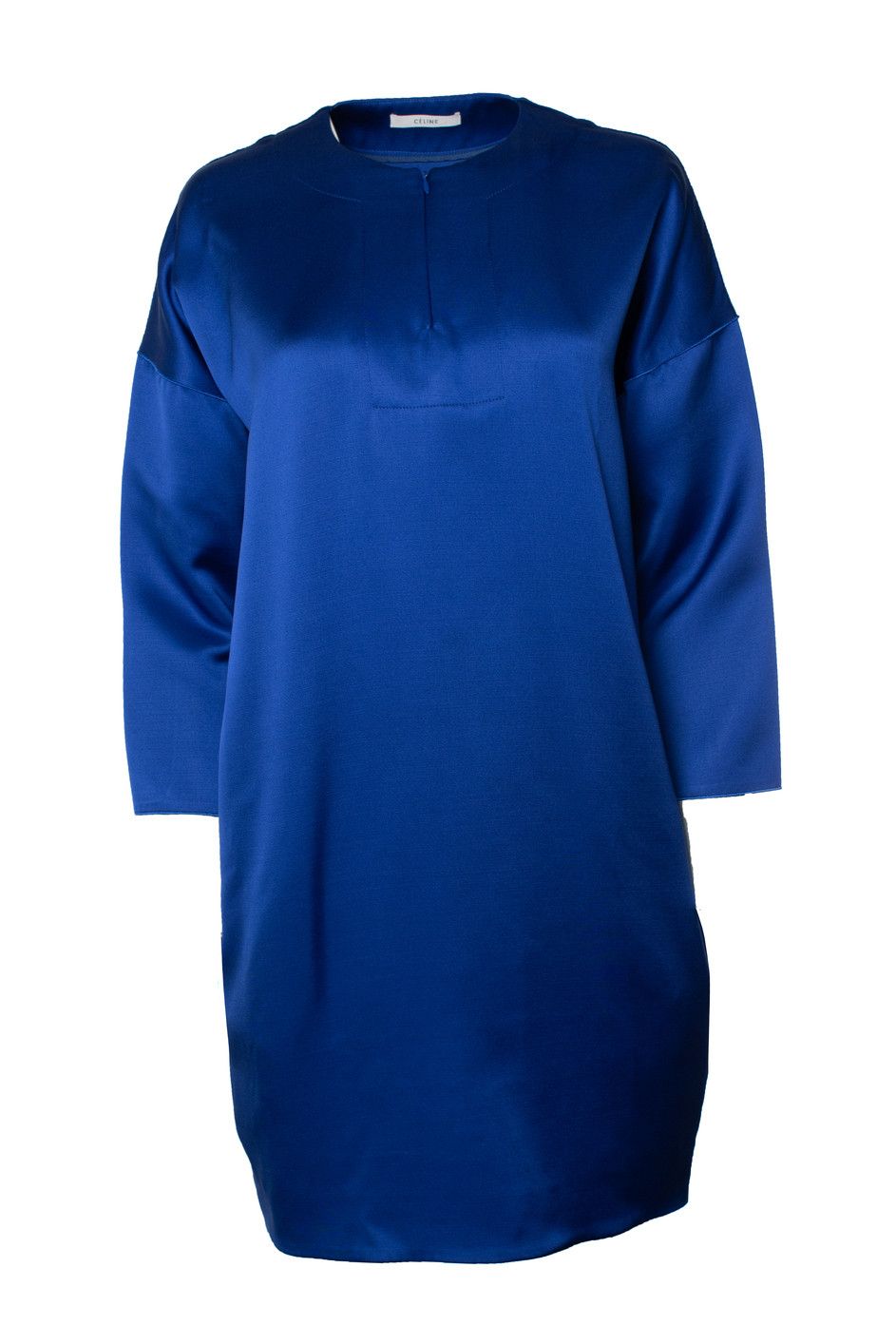 Celine Celine, kobalt blue silk blend dress Size XS / US 0-2 / IT 36-38 - 1 Thumbnail