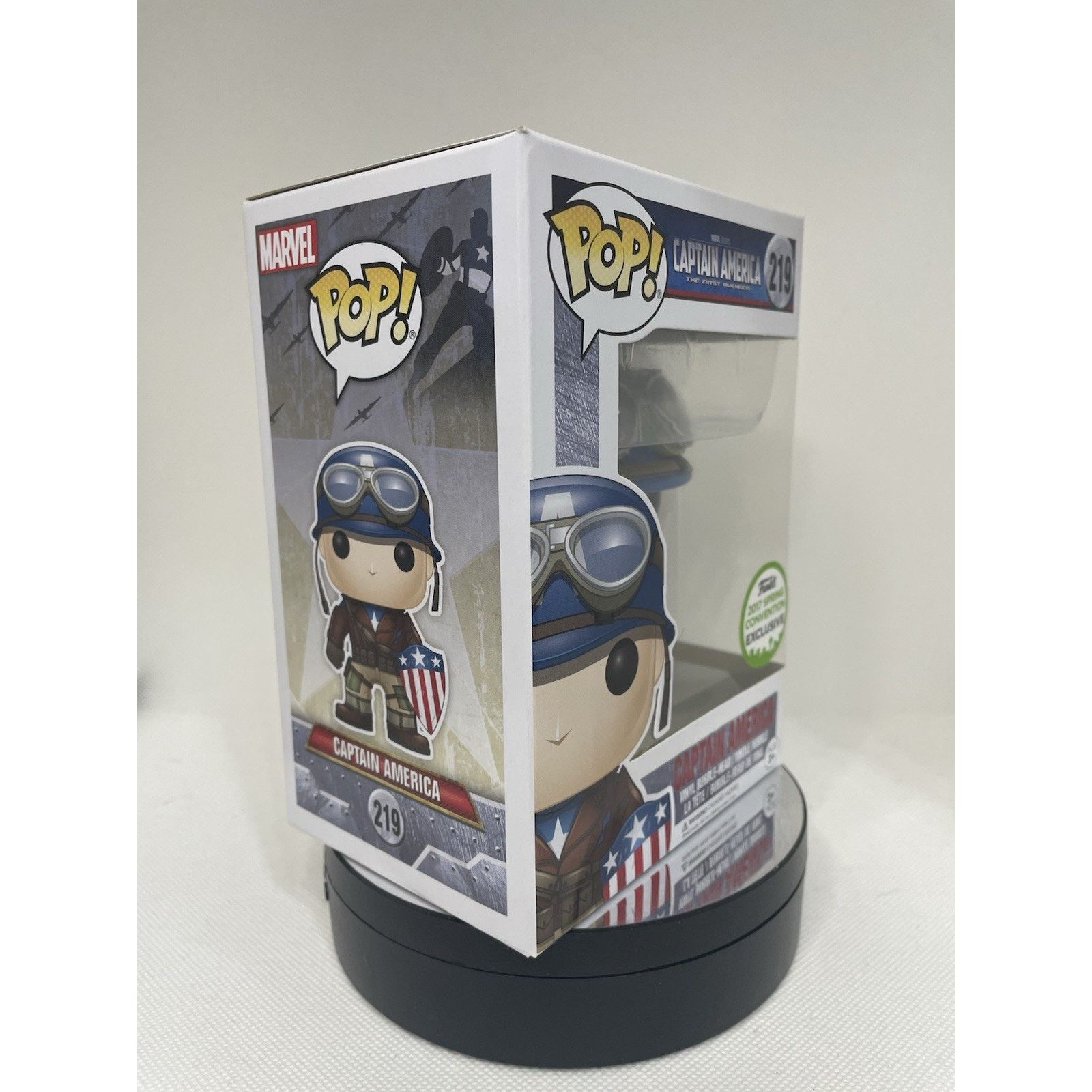 Marvel Comics Funko Pop Captain America 219 2017 Spring Convention Size ONE SIZE - 8 Thumbnail