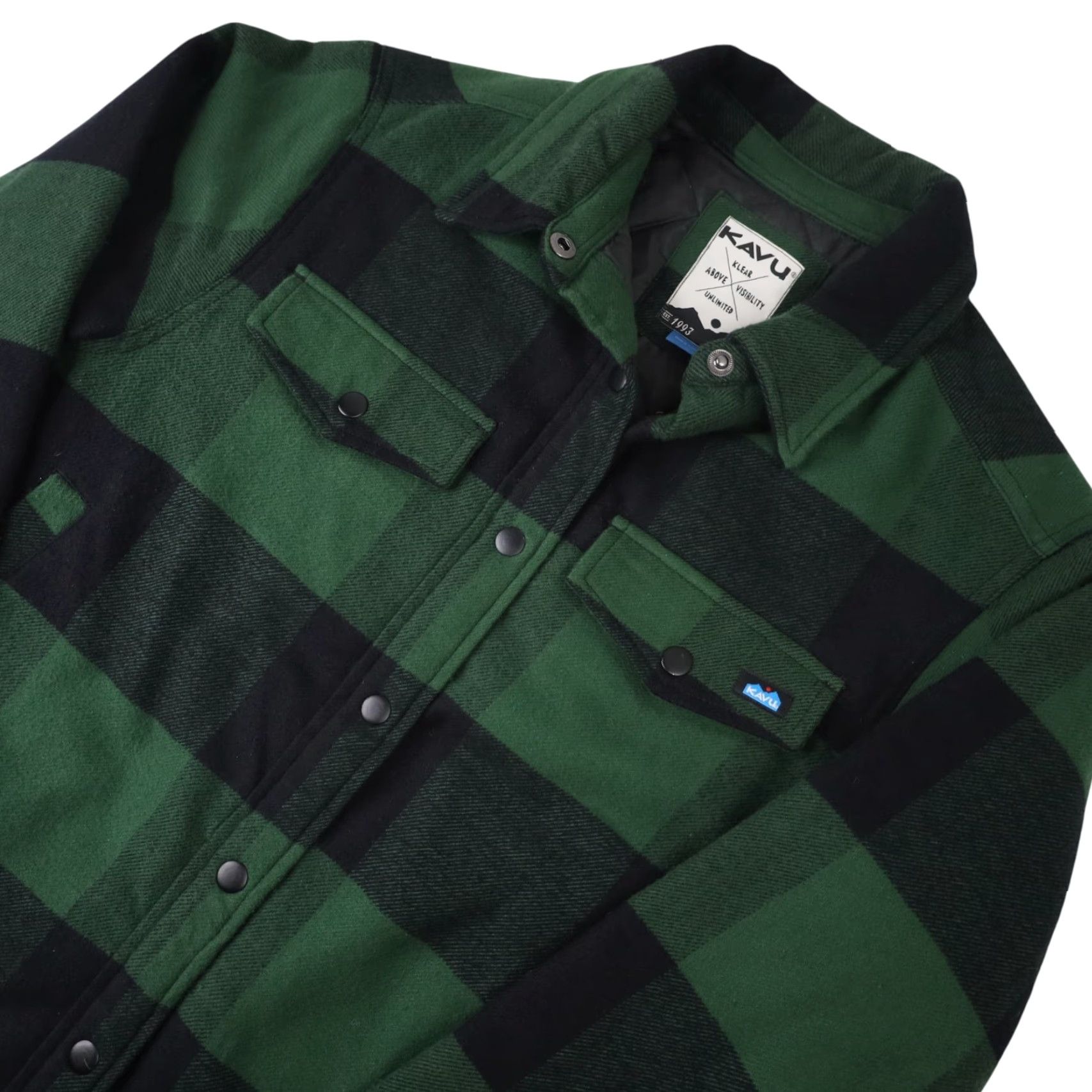 KAVU Kavu Shirt Jacket XS Mens Quilted Flannel Green Size US XS / EU 42 / 0 - 2 Thumbnail