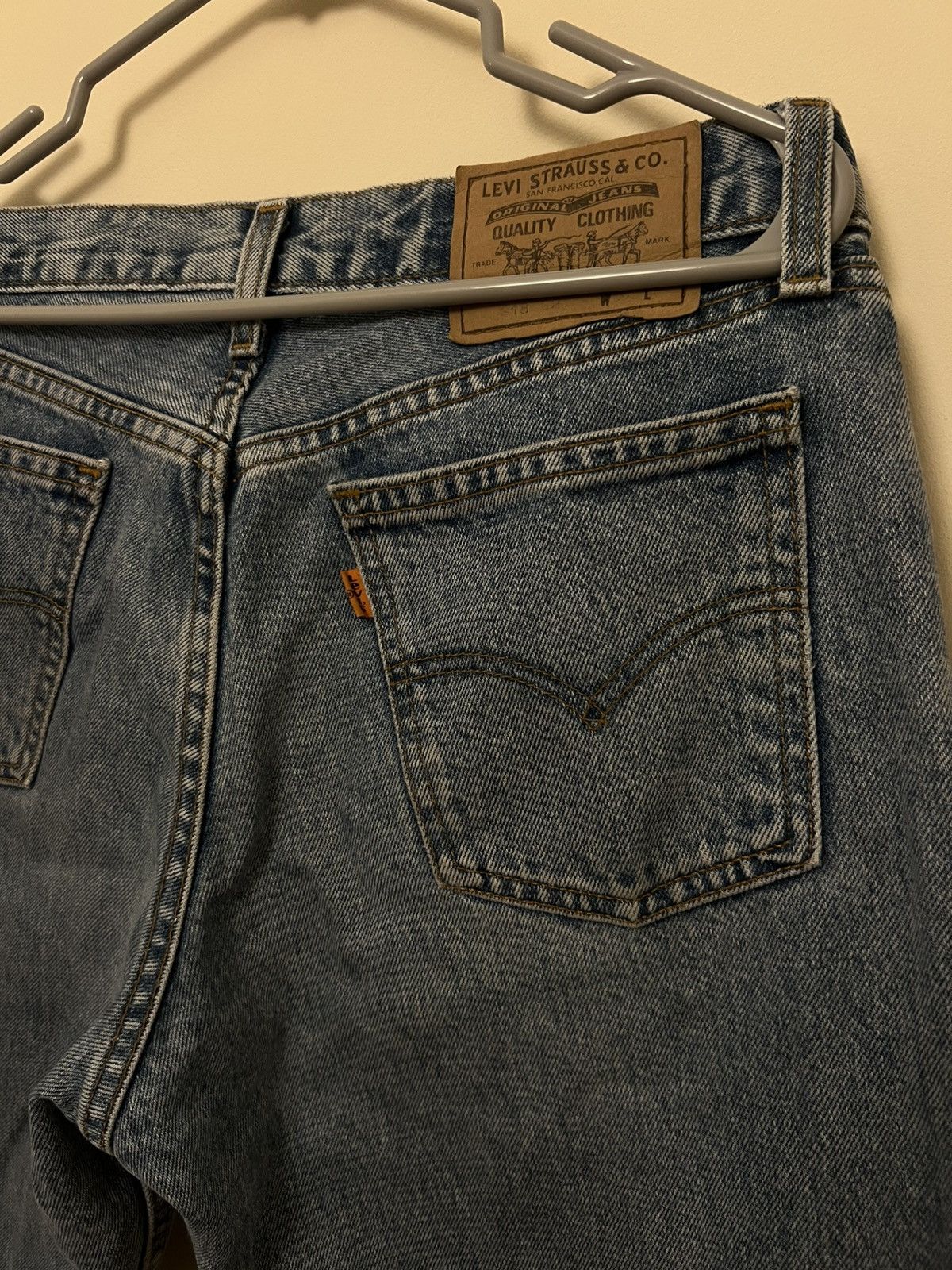 Levi's Vintage Clothing × Vintage Vintage Levis Orange Tab Blue Denim Jeans Size US 32 / EU 48 - 2 Thumbnail
