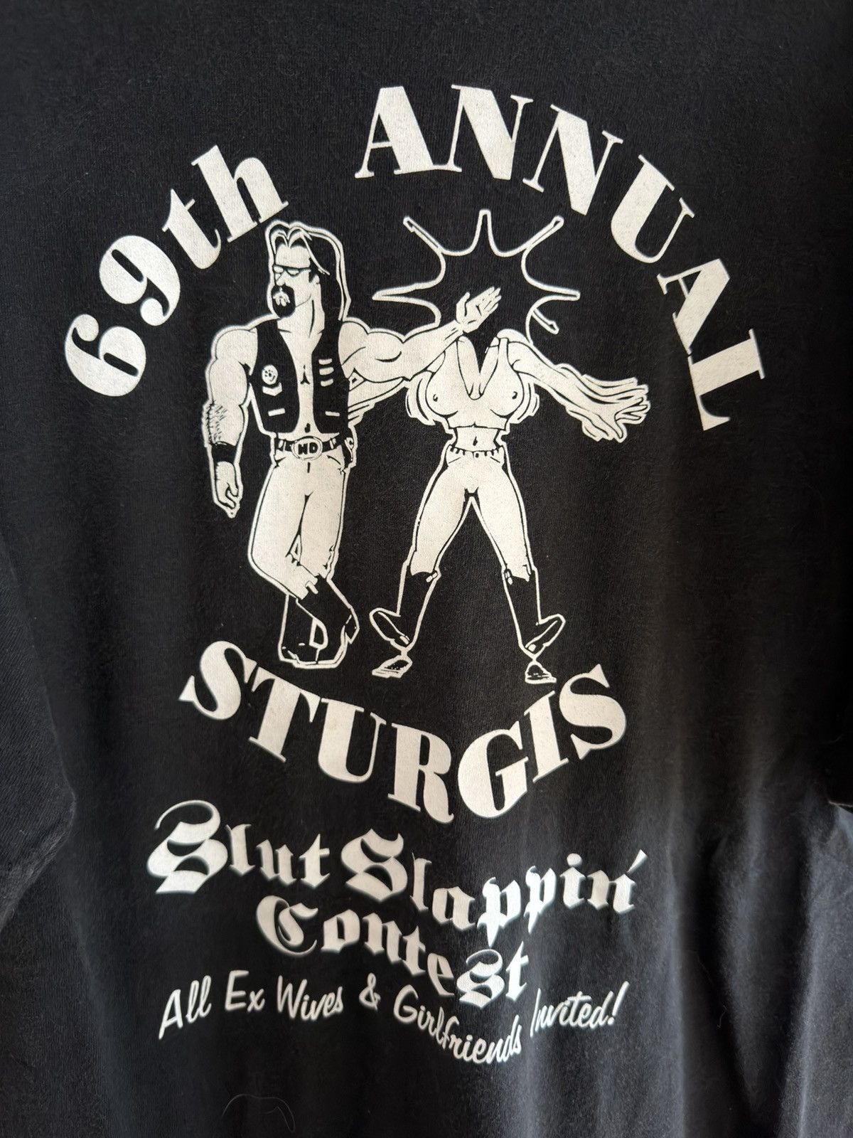 Vintage *RARE* VINTAGE 90s SLUT SLAPPIN PORN XXX SEX BOX GIRLFRIEND Size US L / EU 52-54 / 3 - 2 Thumbnail