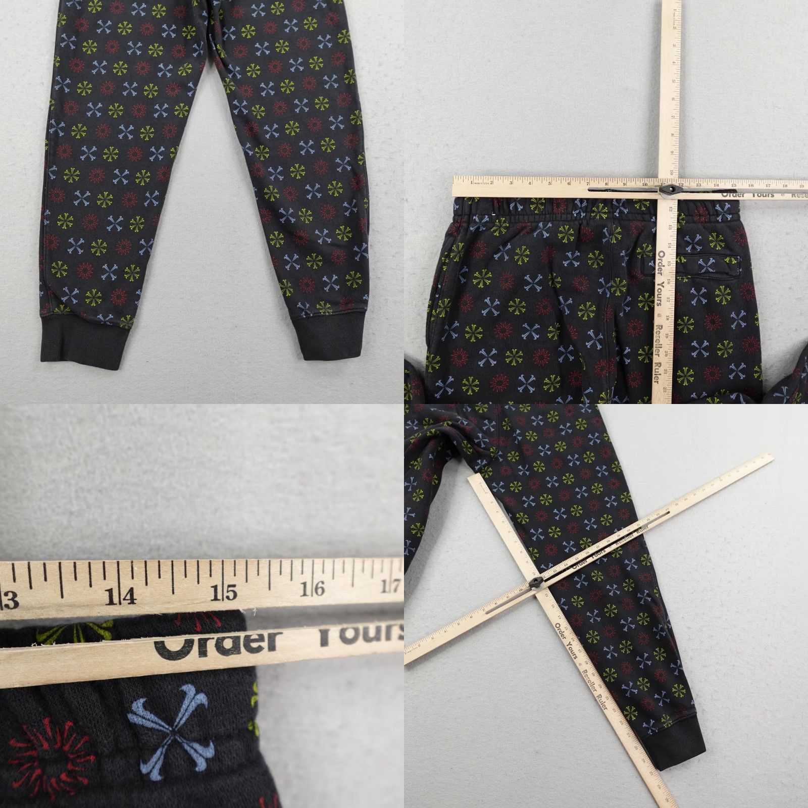 Nike Nike Pants Mens Medium Black Club Fleece Monogram Joggers Sweats Sweatpants Gym Size US 31 - 8 Thumbnail