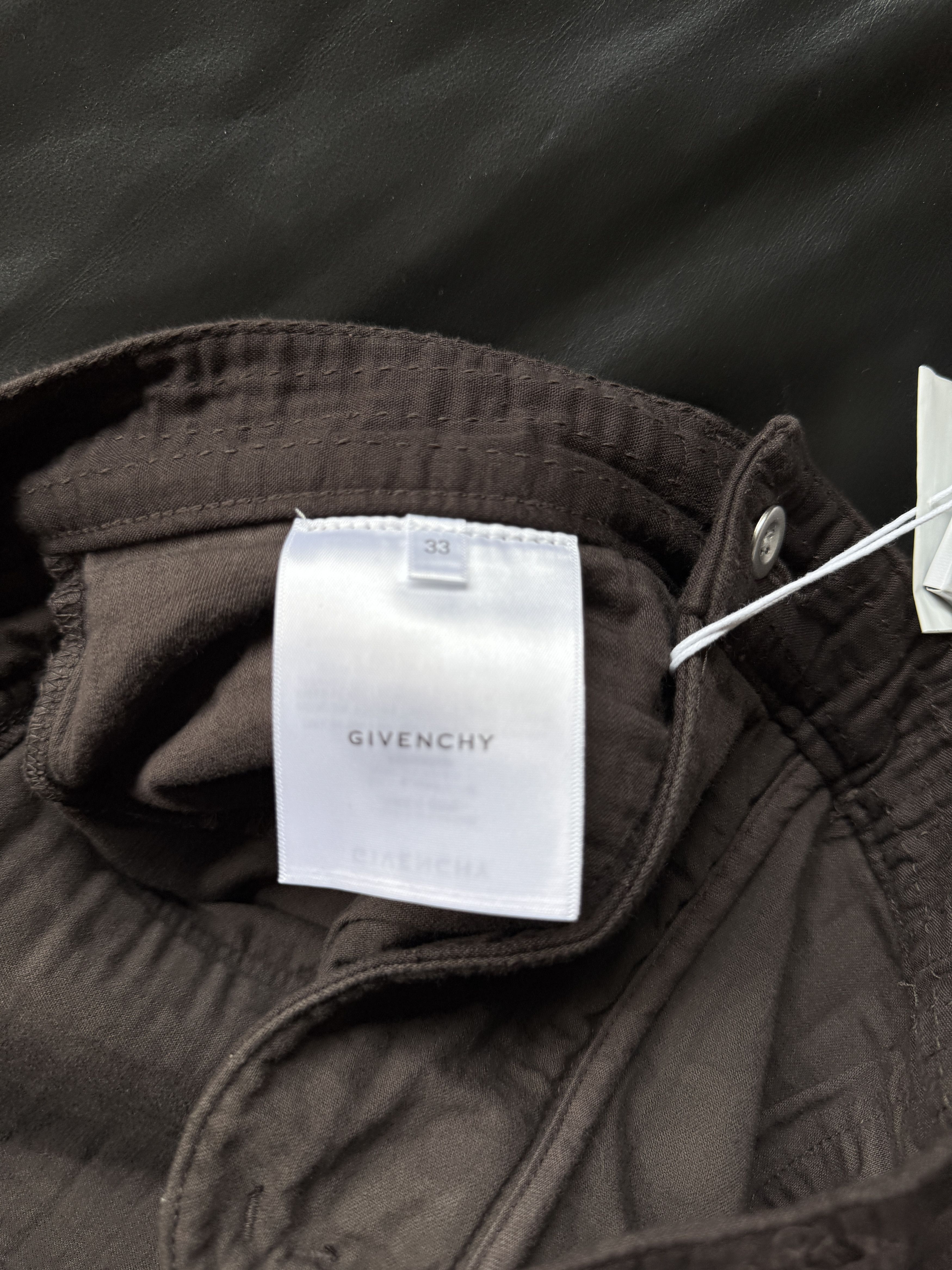 Givenchy Dark Brown 4G Boro Jeans Size US 33 - 18 Thumbnail