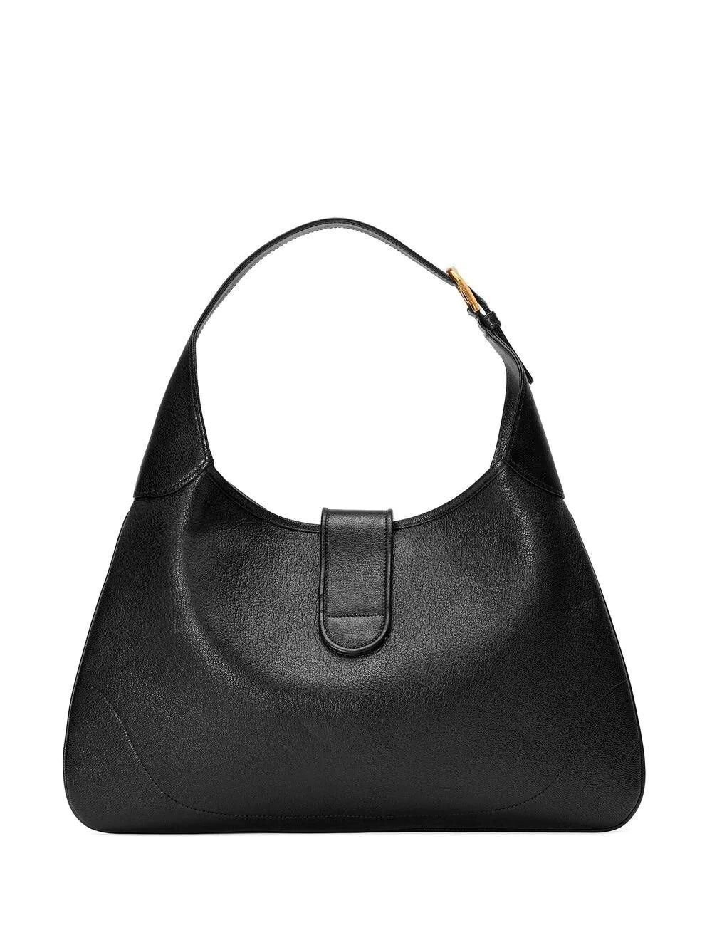 Gucci Gucci Aphrodite Medium Black Leather Shoulder Bag New Size ONE SIZE - 2 Thumbnail