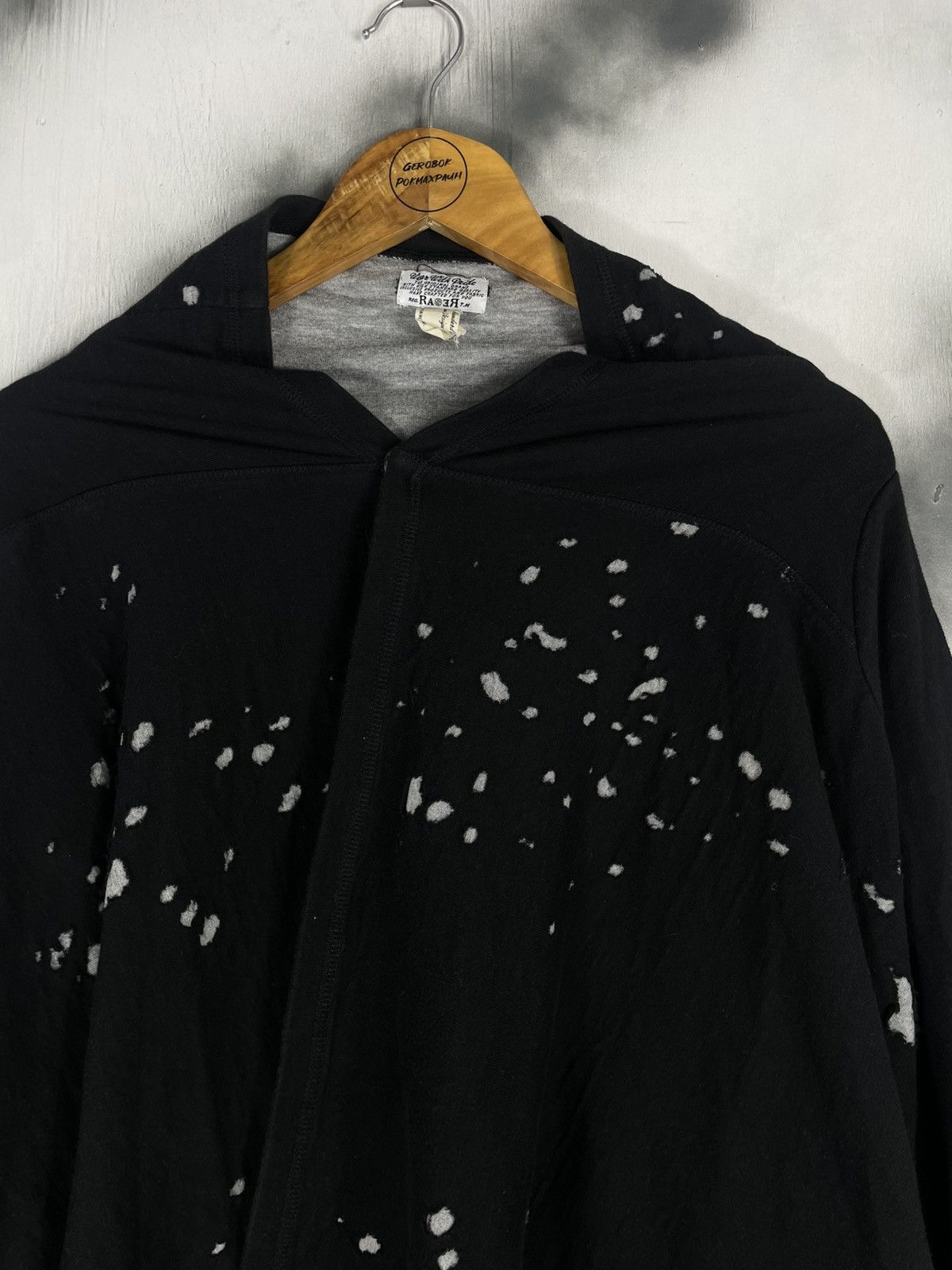 If Six Was Nine × Le Grande Bleu (L.G.B.) RASER DISTRESSED STYLE CLOAK Size US L / EU 52-54 / 3 - 5 Thumbnail