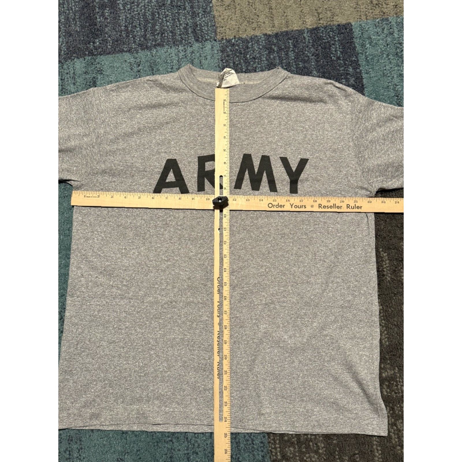 Vintage VINTAGE US Army Physical Fitness Uniform T-Shirt Mens Medium Gray Short Sleeve 80s USA Single Stitch Size US M / EU 48-50 / 2 - 8 Thumbnail