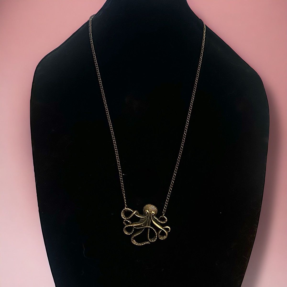 Other Long bronze tone octopus necklace Size ONE SIZE - 1 Thumbnail