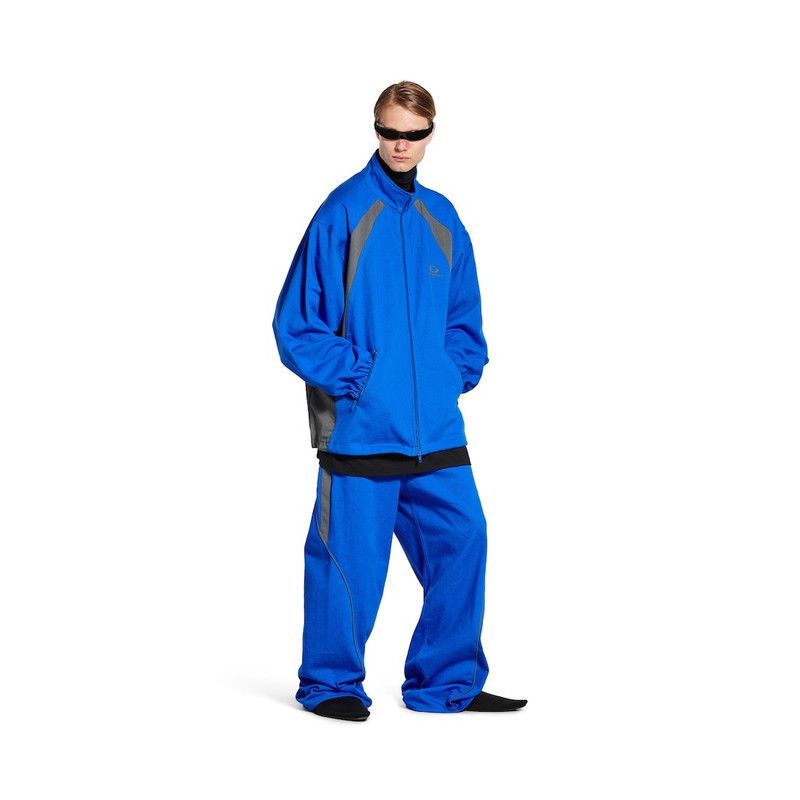 Balenciaga o1tr1nto0426 Tracksuit Denim Jacket in Royal Blue Size US XL / EU 56 / 4 - 2 Thumbnail