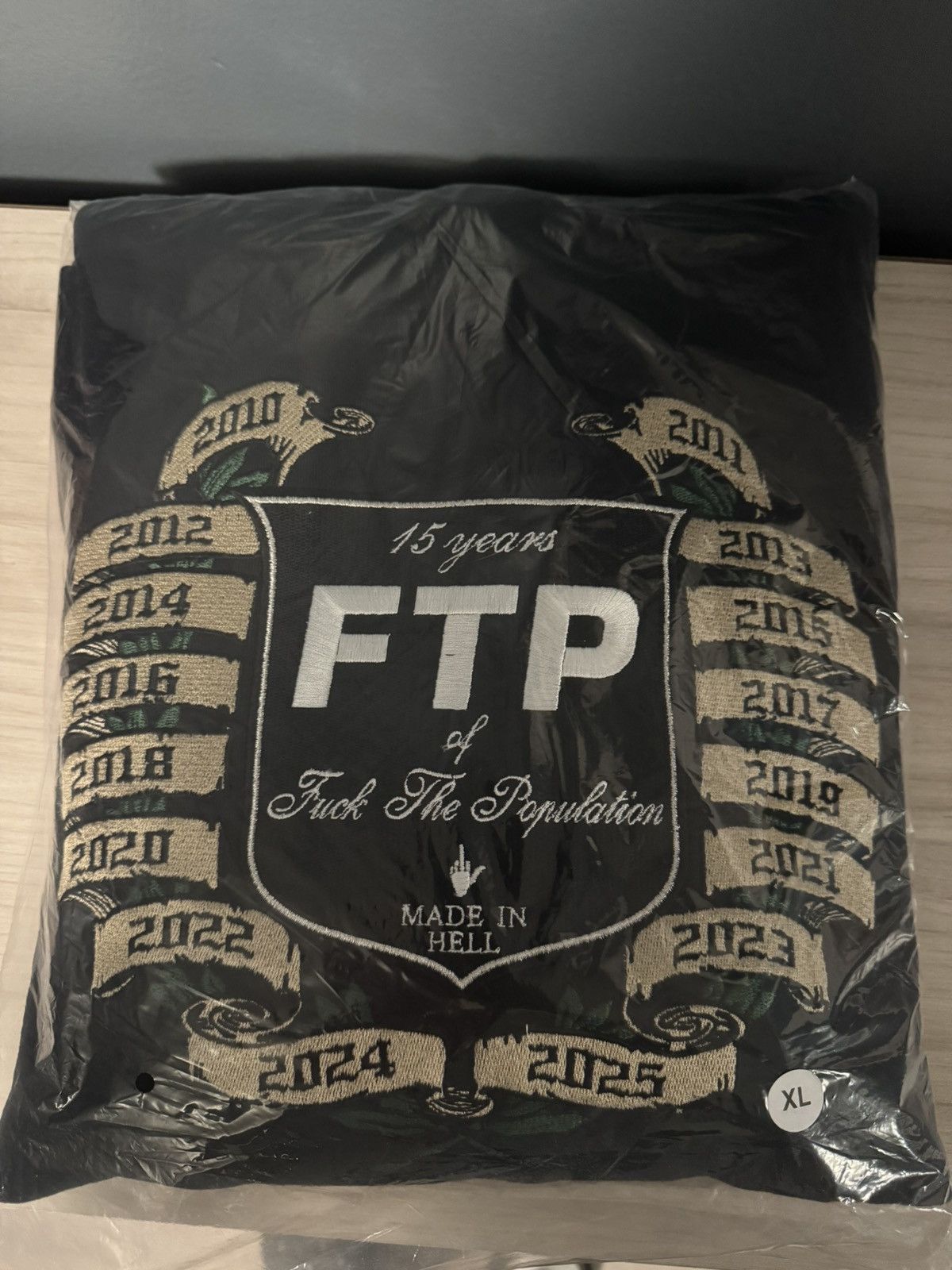 Fuck The Population FTP XL-(15TH ANNIVERSARY HOODIE PULLOVER Size US XL / EU 56 / 4 - 3 Thumbnail