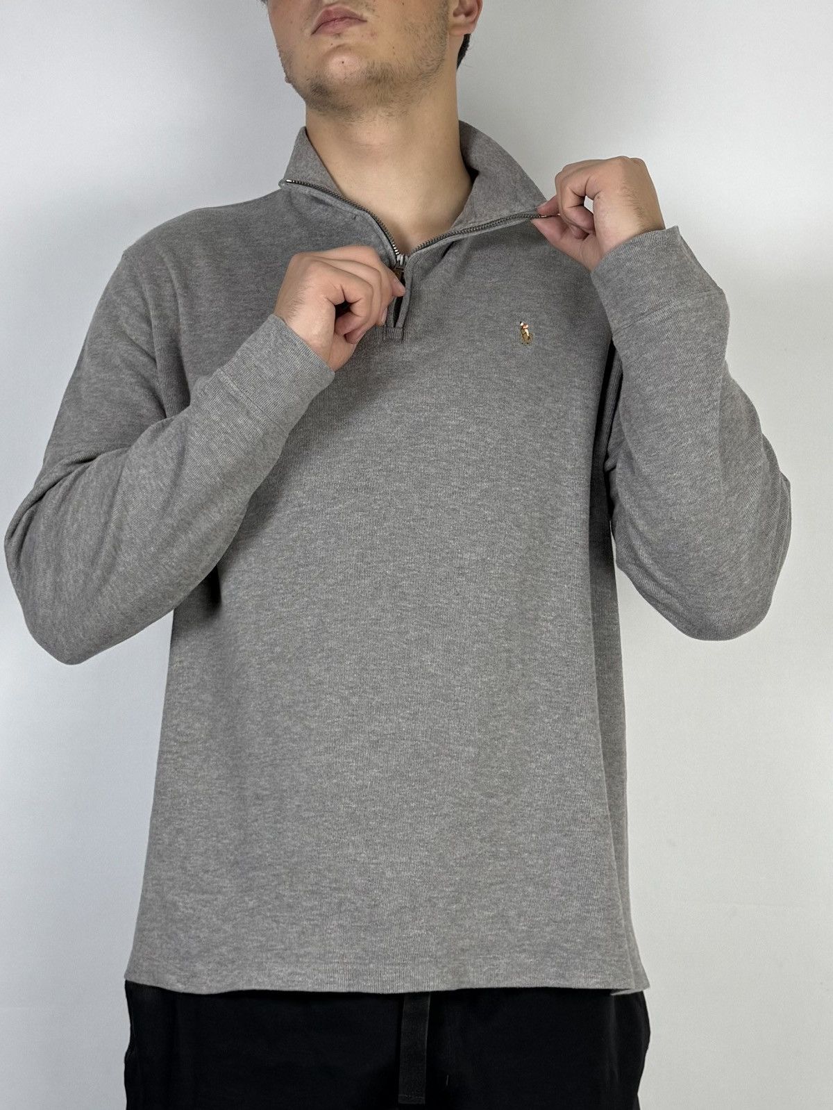 Polo Ralph Lauren Vintage Polo Ralph Lauren 1/3 zip box fit y2k sweater Size US L / EU 52-54 / 3 - 3 Thumbnail