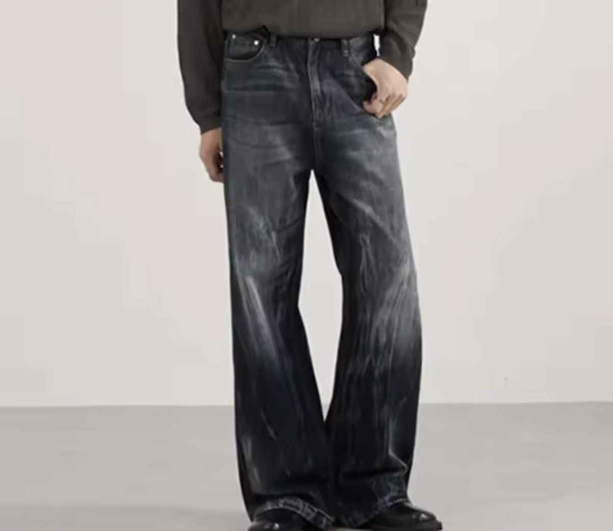 Japanese Brand Distressed Grunge Oversized Skate Pants Size US 27 - 1 Thumbnail