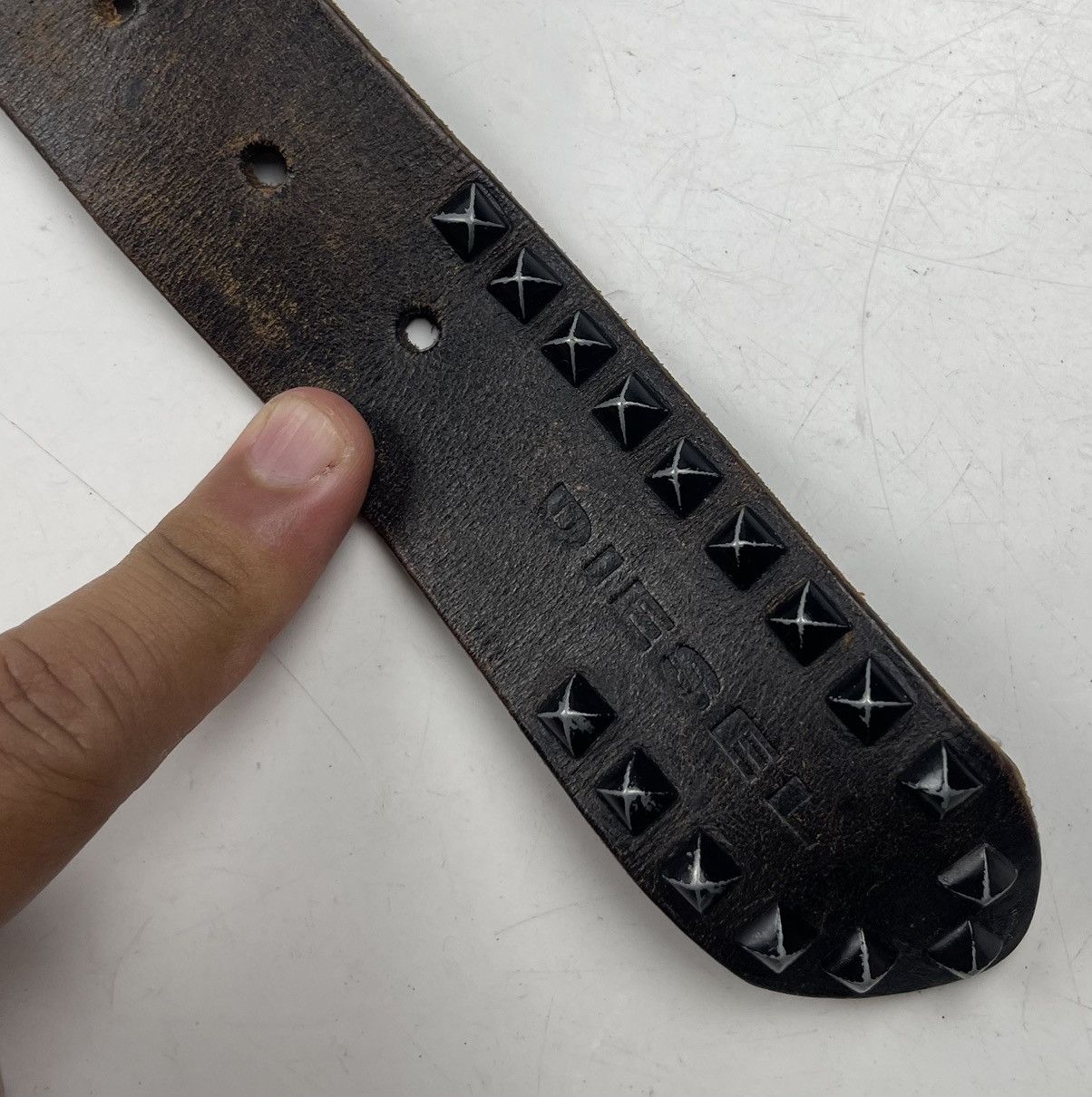 Diesel diesel spiked belt tc49 Size 36 - 3 Thumbnail