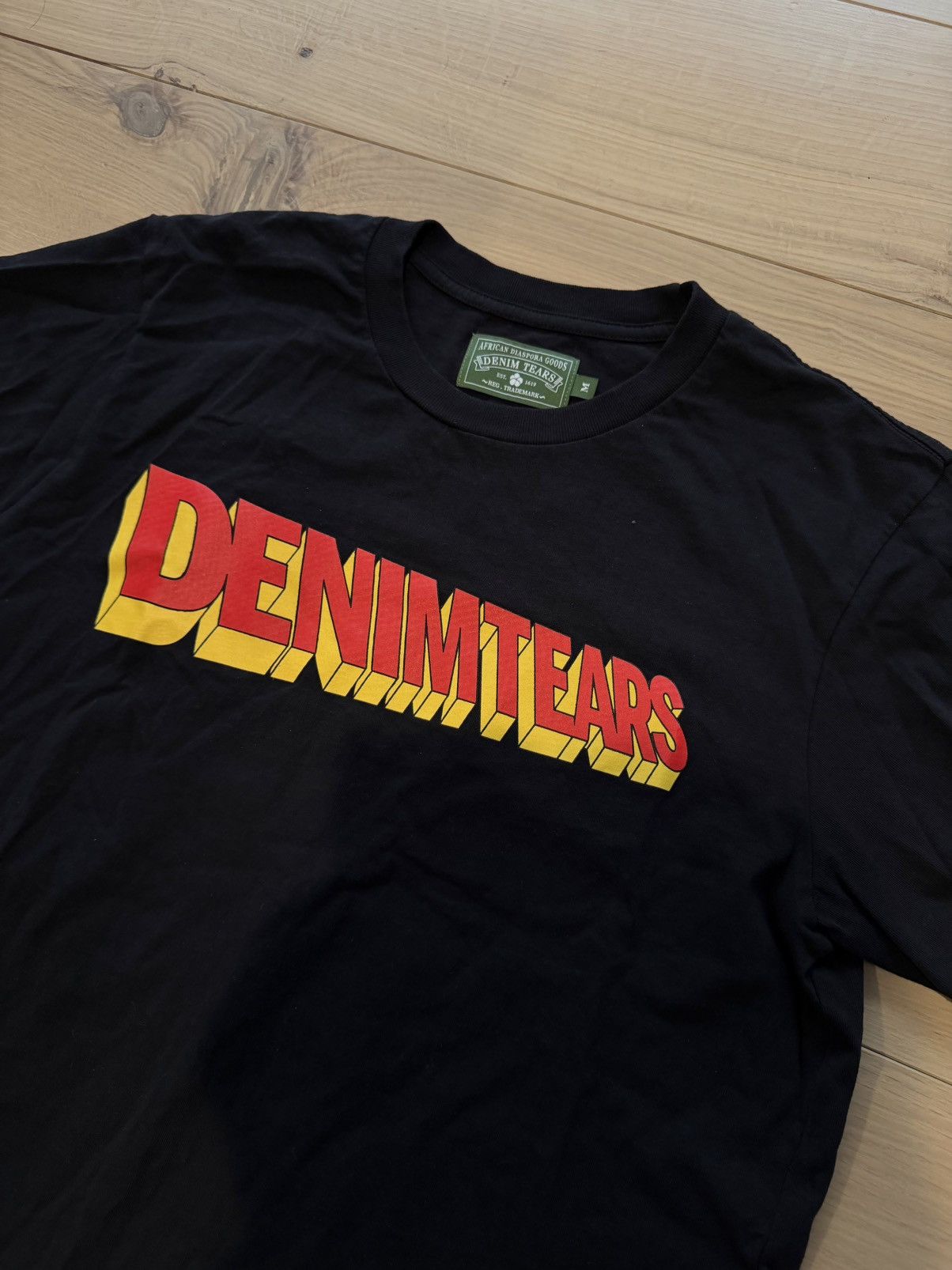 DENIM TEARS Denim Tears Stan Tee 'Black' Size US M / EU 48-50 / 2 - 3 Thumbnail