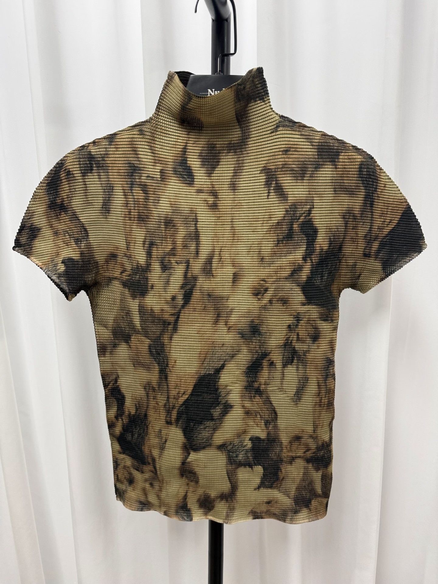 Issey Miyake Issey Miyake Fete Tie-Dye Turtleneck Top Size M / US 6-8 / IT 42-44 - 1 Thumbnail