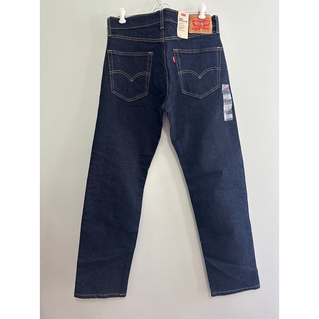 Levi's Levi 505 straight leg jeans size 31 NWT Size US 31 - 3 Thumbnail