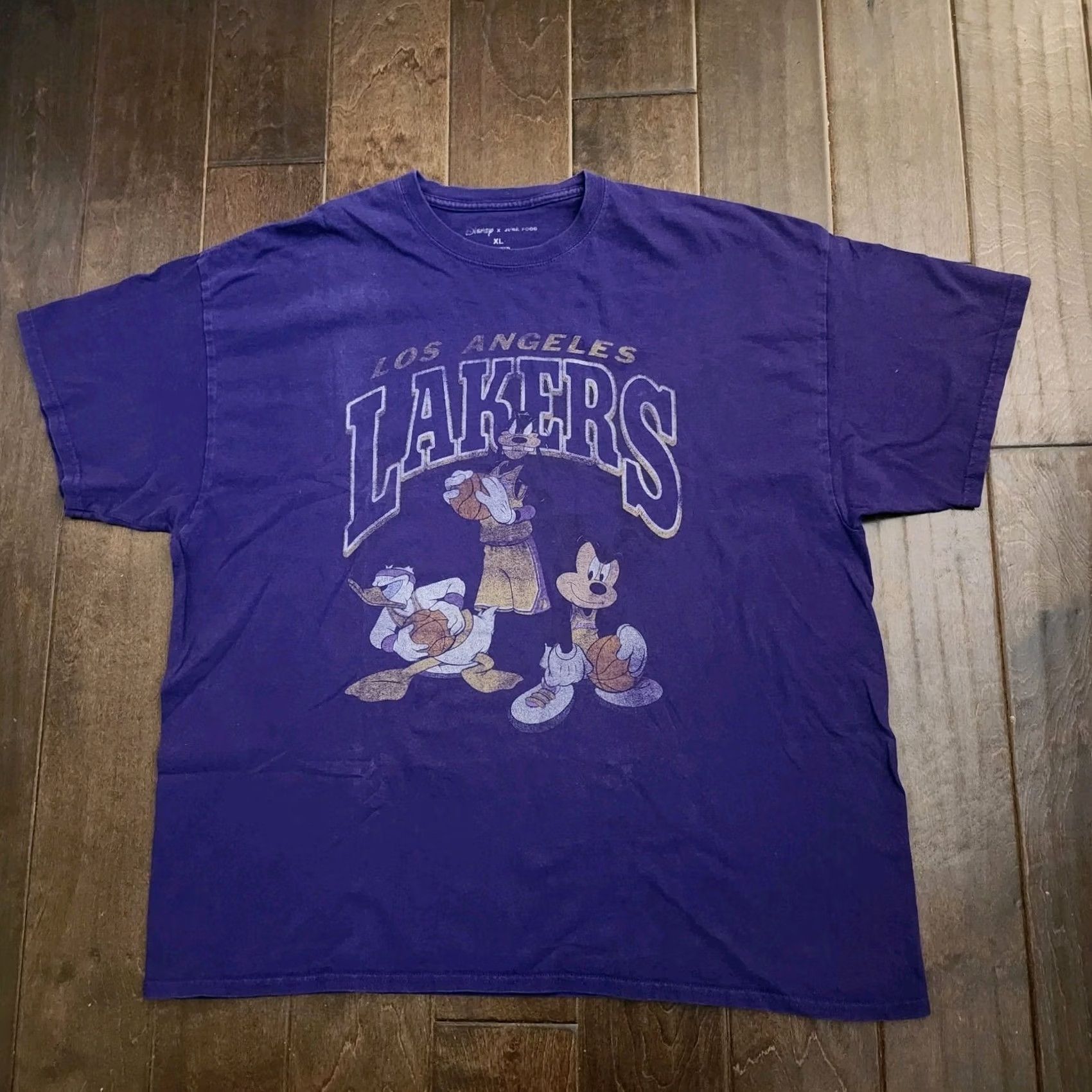 Junk Food VINTAGE Los Angeles Lakers Men's Junk Food Purple Disney Mickey Squad T-shirt XL Size US XL / EU 56 / 4 - 2 Thumbnail
