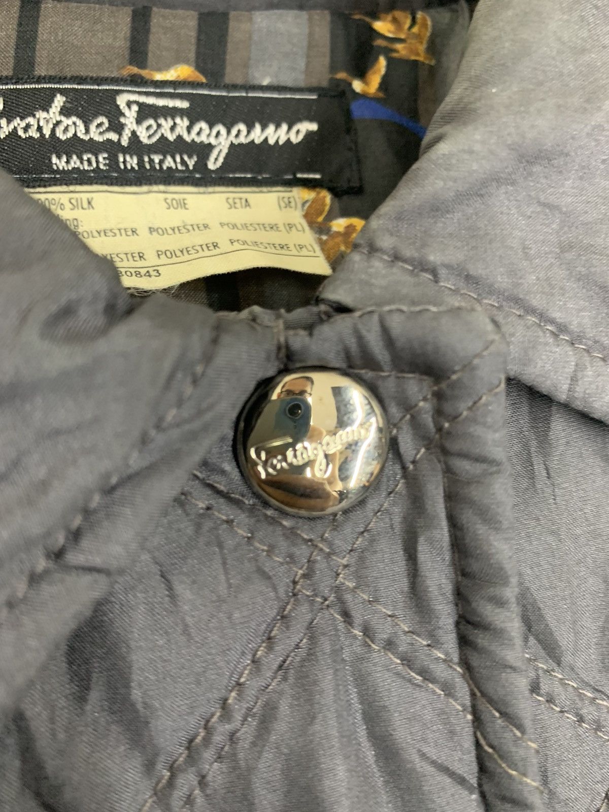 Salvatore Ferragamo Vintage Salvatore Ferragamo Quilted Jacket Size US M / EU 48-50 / 2 - 16 Thumbnail