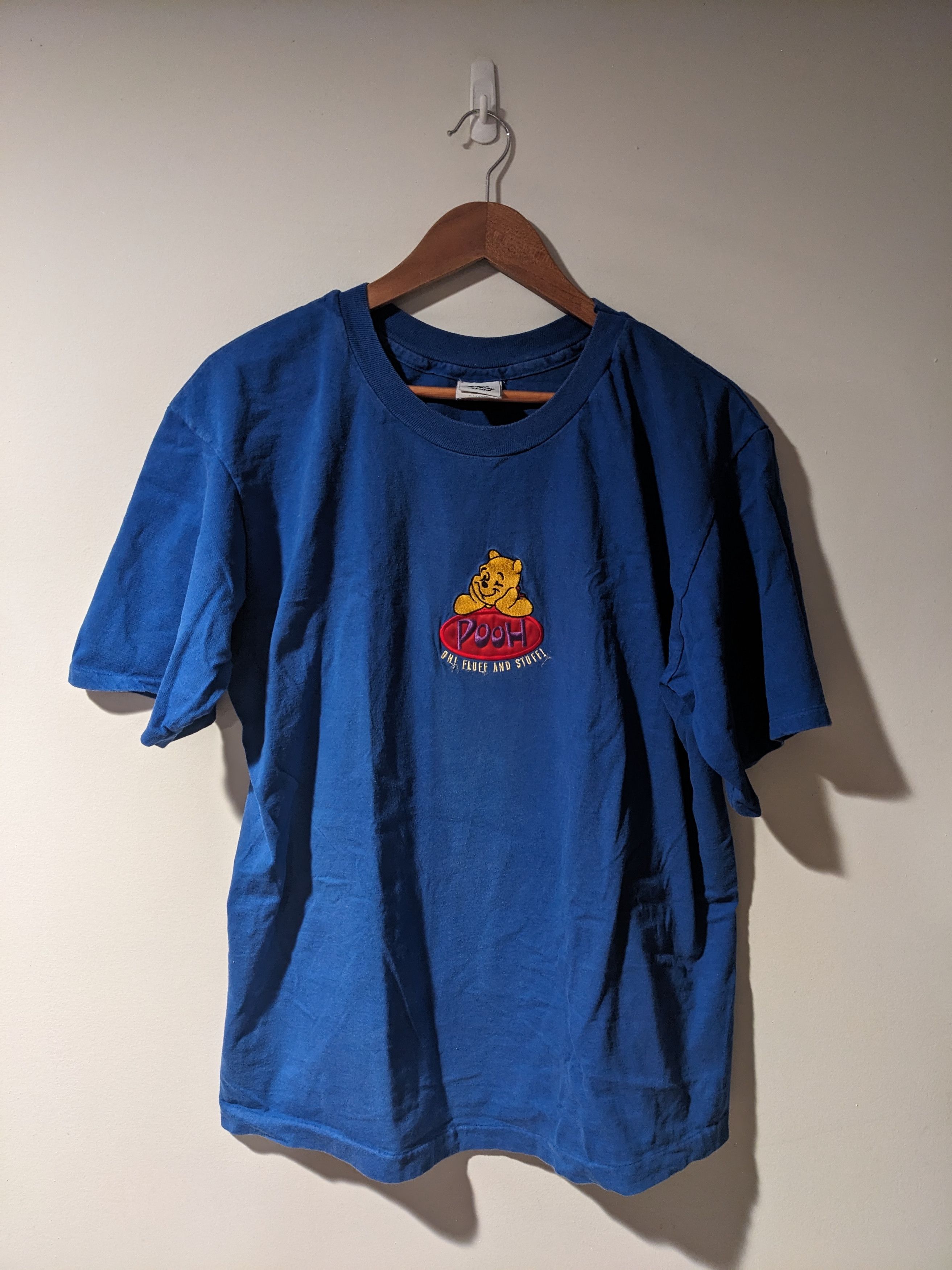 Disney × Vintage Vintage 90s Winnie the Pooh Oh Fluff and Stuff T-Shirt Size US XL / EU 56 / 4 - 1 Thumbnail