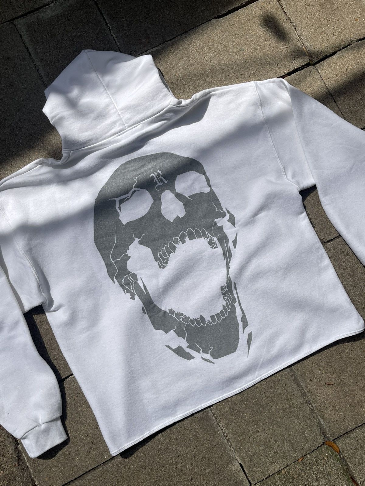 Revenge Revenge White Reflective ‘BONES’ Hoodie Size US L / EU 52-54 / 3 - 6 Thumbnail