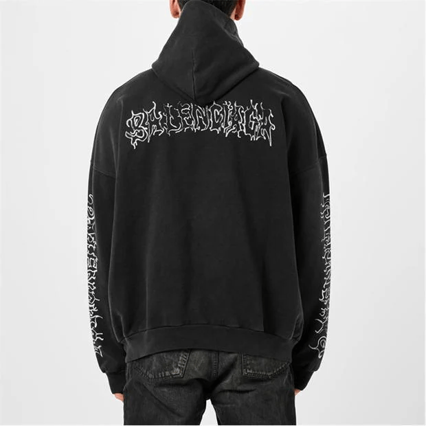 Balenciaga Metal Logo Hoodie Size US M / EU 48-50 / 2 - 3 Thumbnail