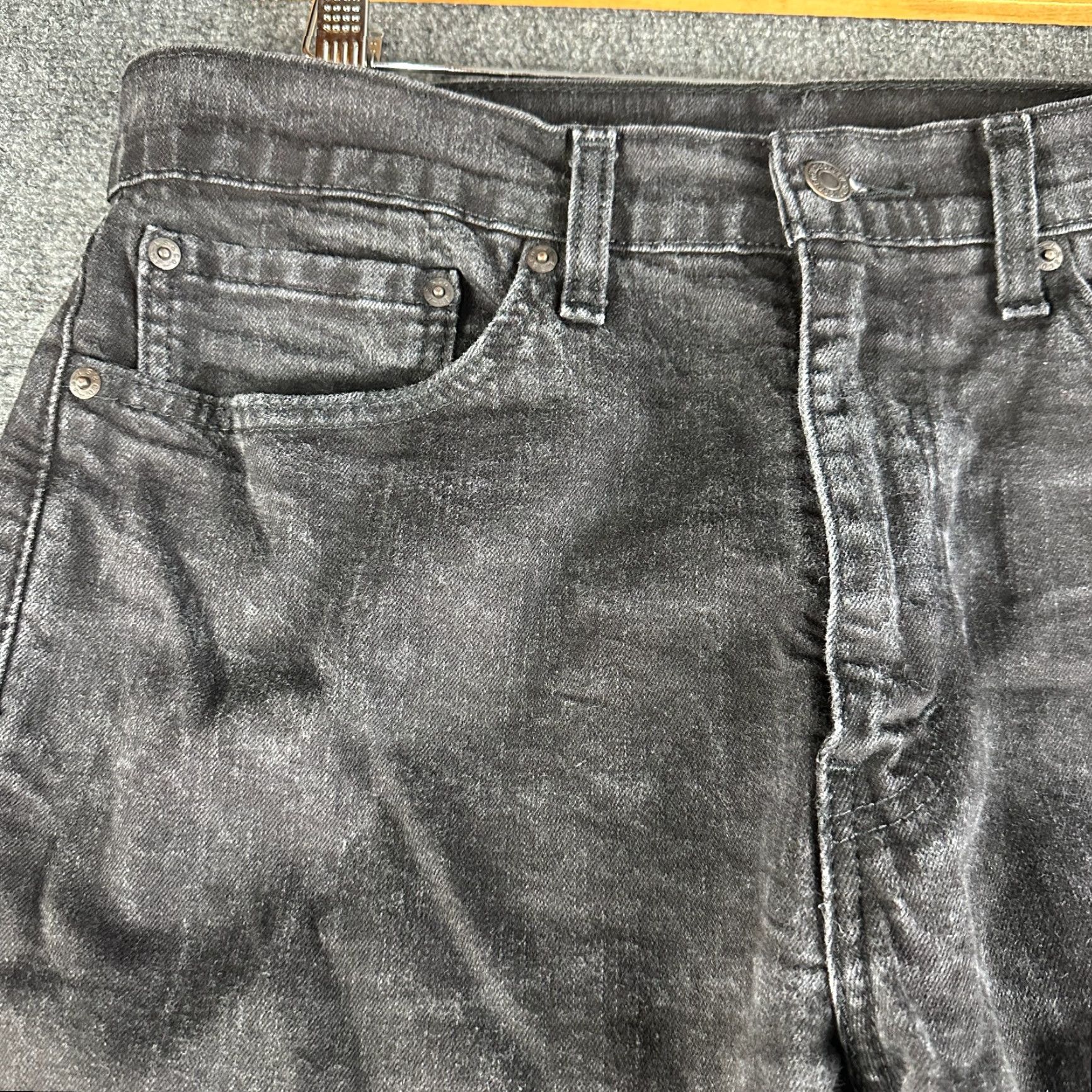 Levi's Levi's 505 Jeans Mens 34 Black Cotton Stretch Straight Leg 5-Pocket Denim Modern Classic Size US 34 / EU 50 - 4 Thumbnail