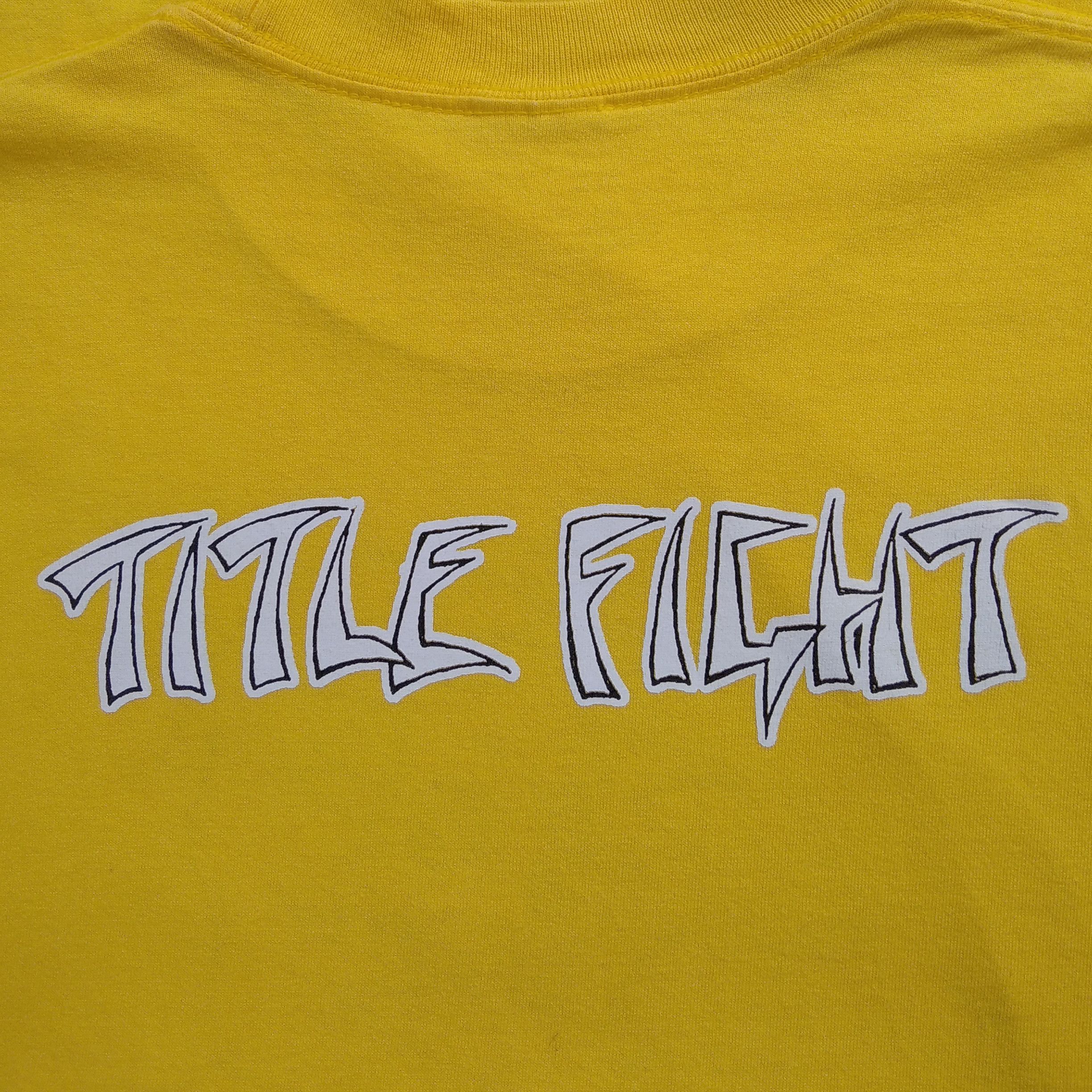 Band Tees RARE..!! Vintage 2010's TITLE FIGHT T-Shirt Size US L / EU 52-54 / 3 - 6 Thumbnail