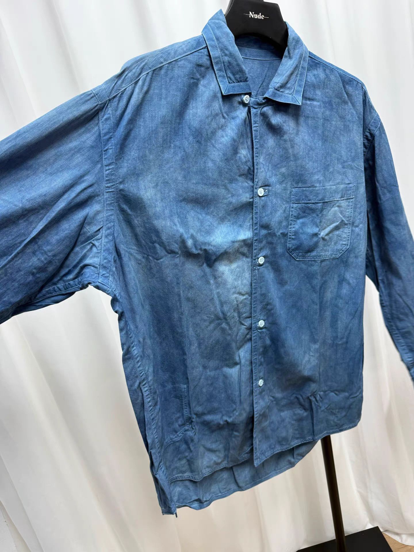Yohji Yamamoto Yohji Yamamoto Pour Homme Vintage Tie-Dye Loose Shirt K20 Size US L / EU 52-54 / 3 - 4 Thumbnail