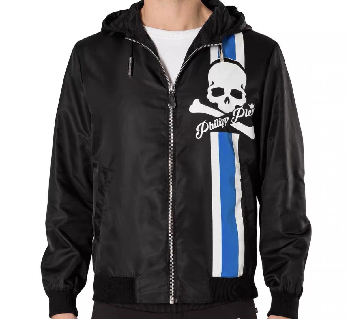 Philipp Plein Philipp Plein PP Black Skull Zip-Up Hoodie J16 Size US XXL / EU 58 / 5 - 8 Thumbnail